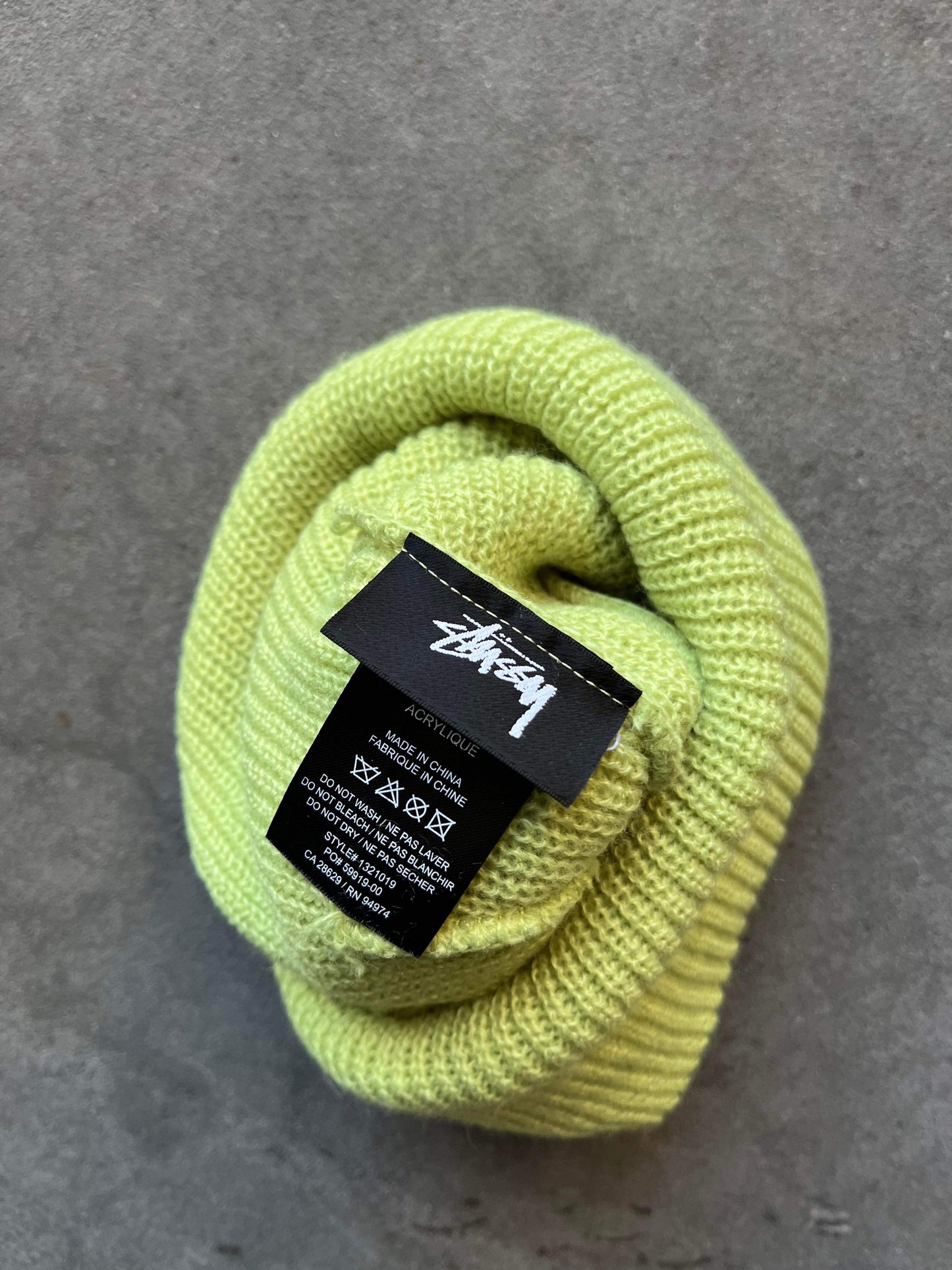 (OSFA) Stussy Lime Beanie