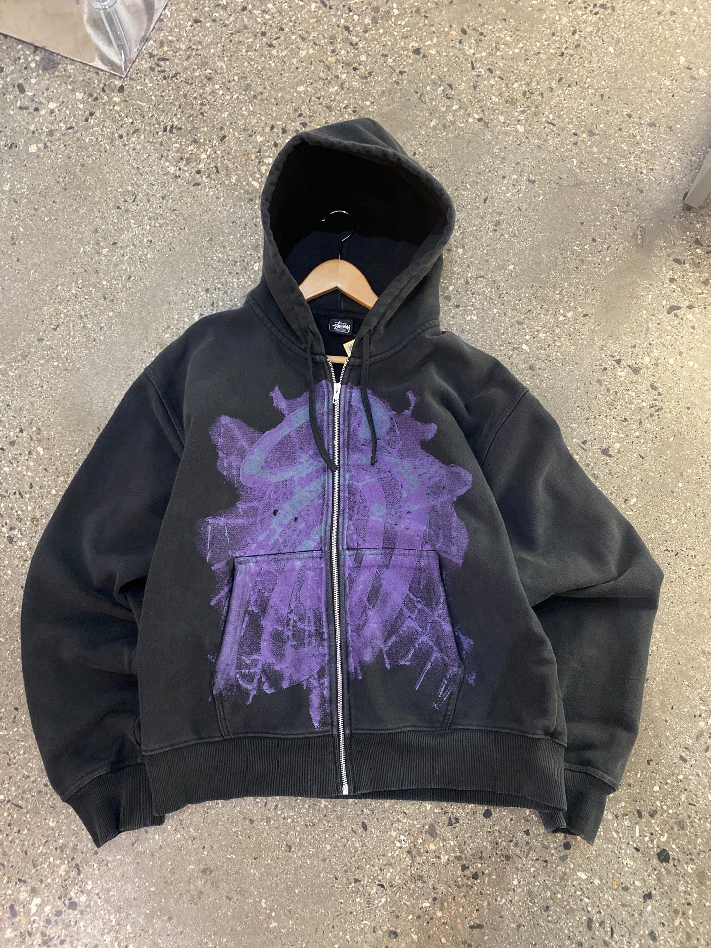 (XL) Stussy Web Zip Hoodie