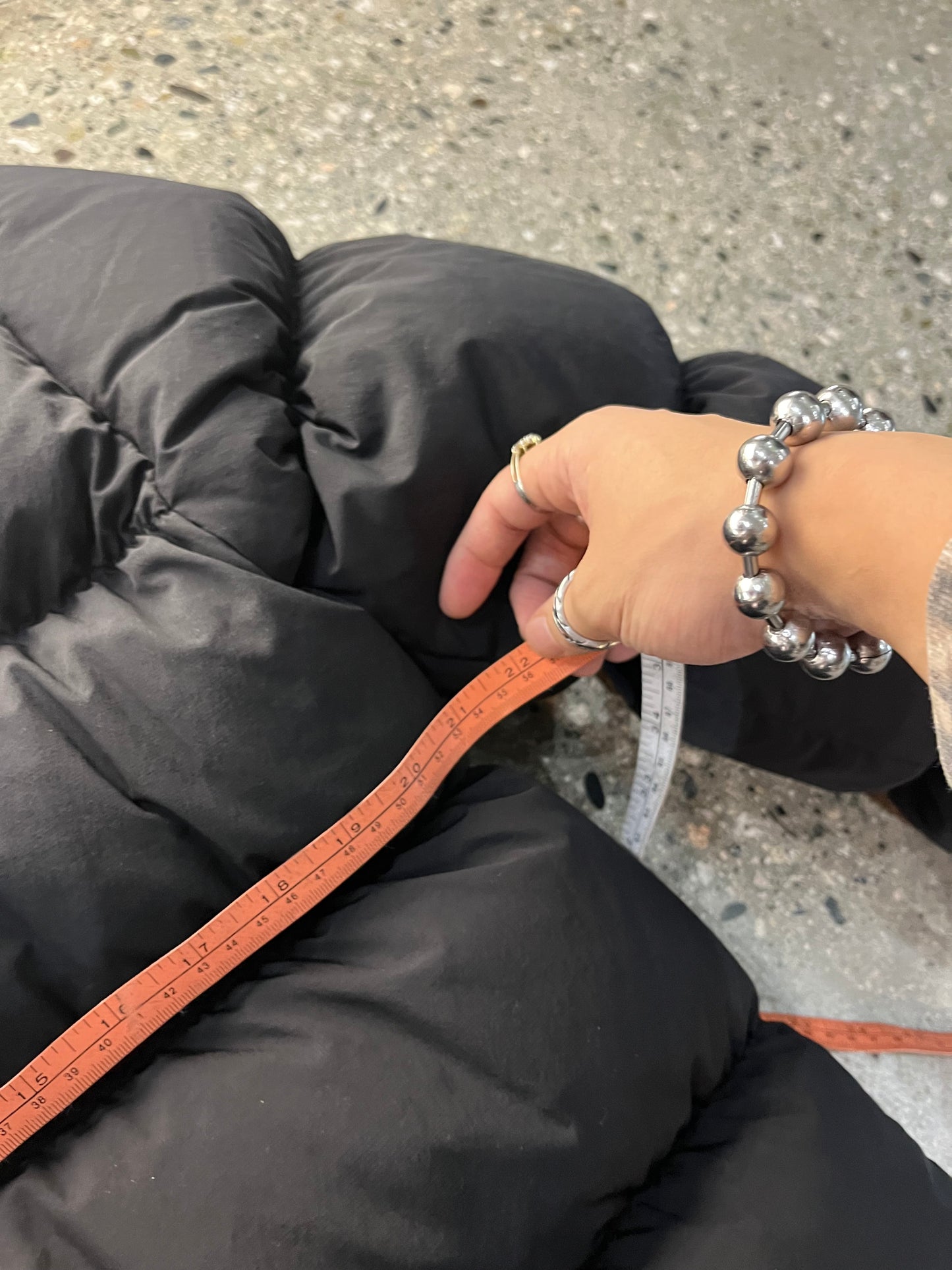 (M/L) uvic11 - Black Stussy Ripstop Puffer