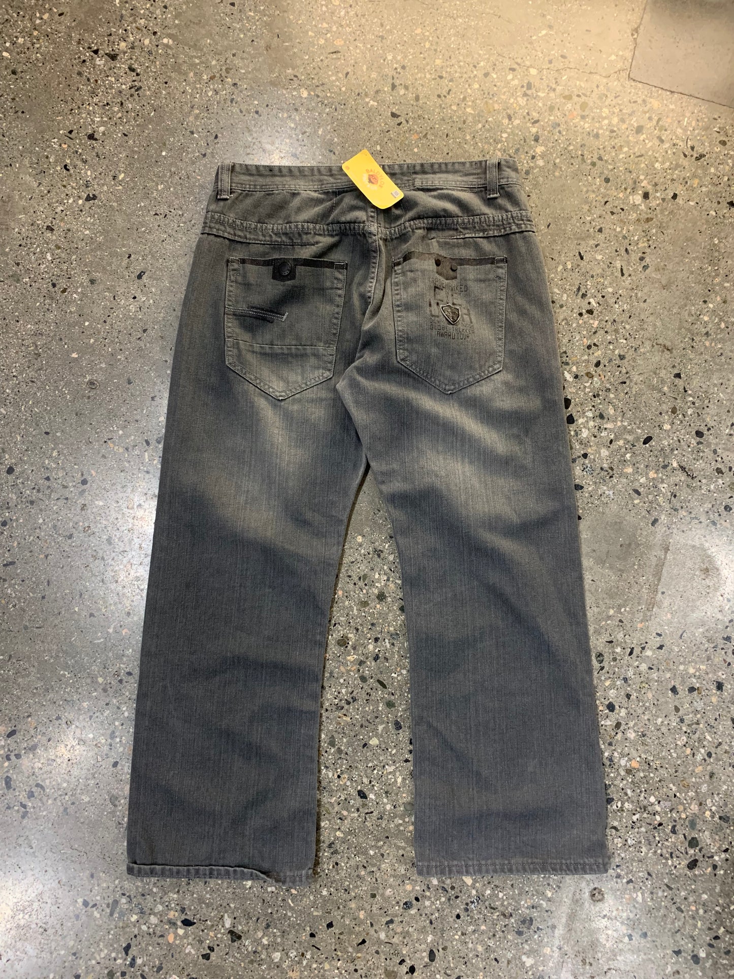 (36w) 00's Enyce Baggy Faded Grey Jeans