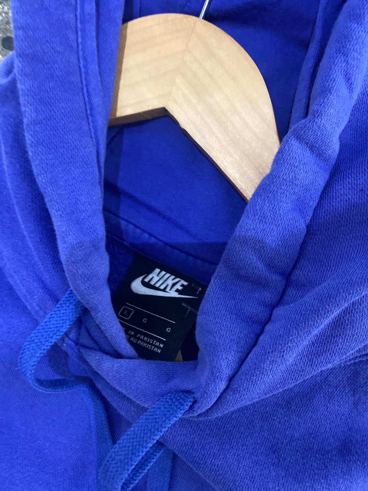 (L) Nike Blue Hoodie