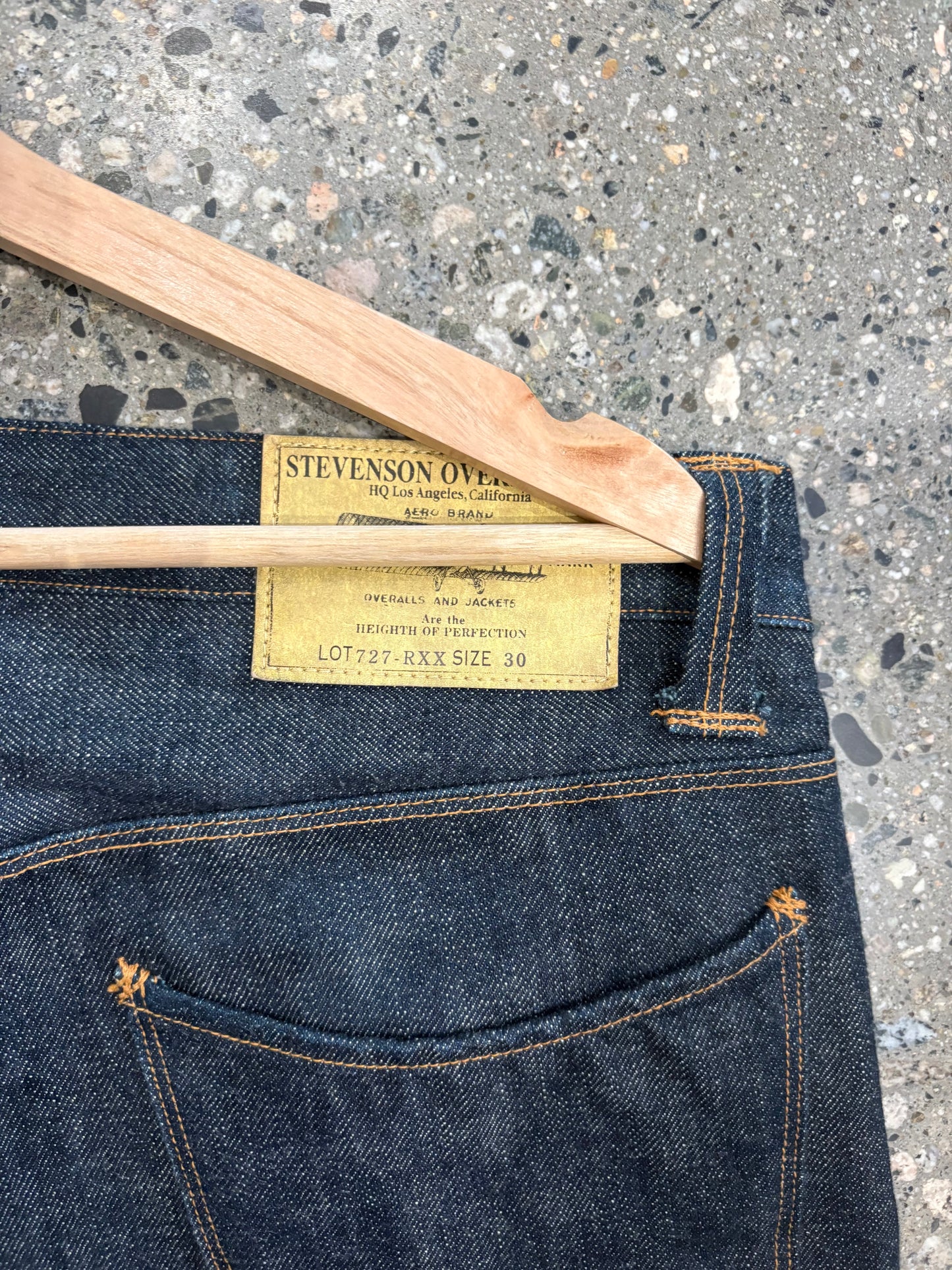 30” Stevenson Raw Selvedge Jeans ( Retails for $440)