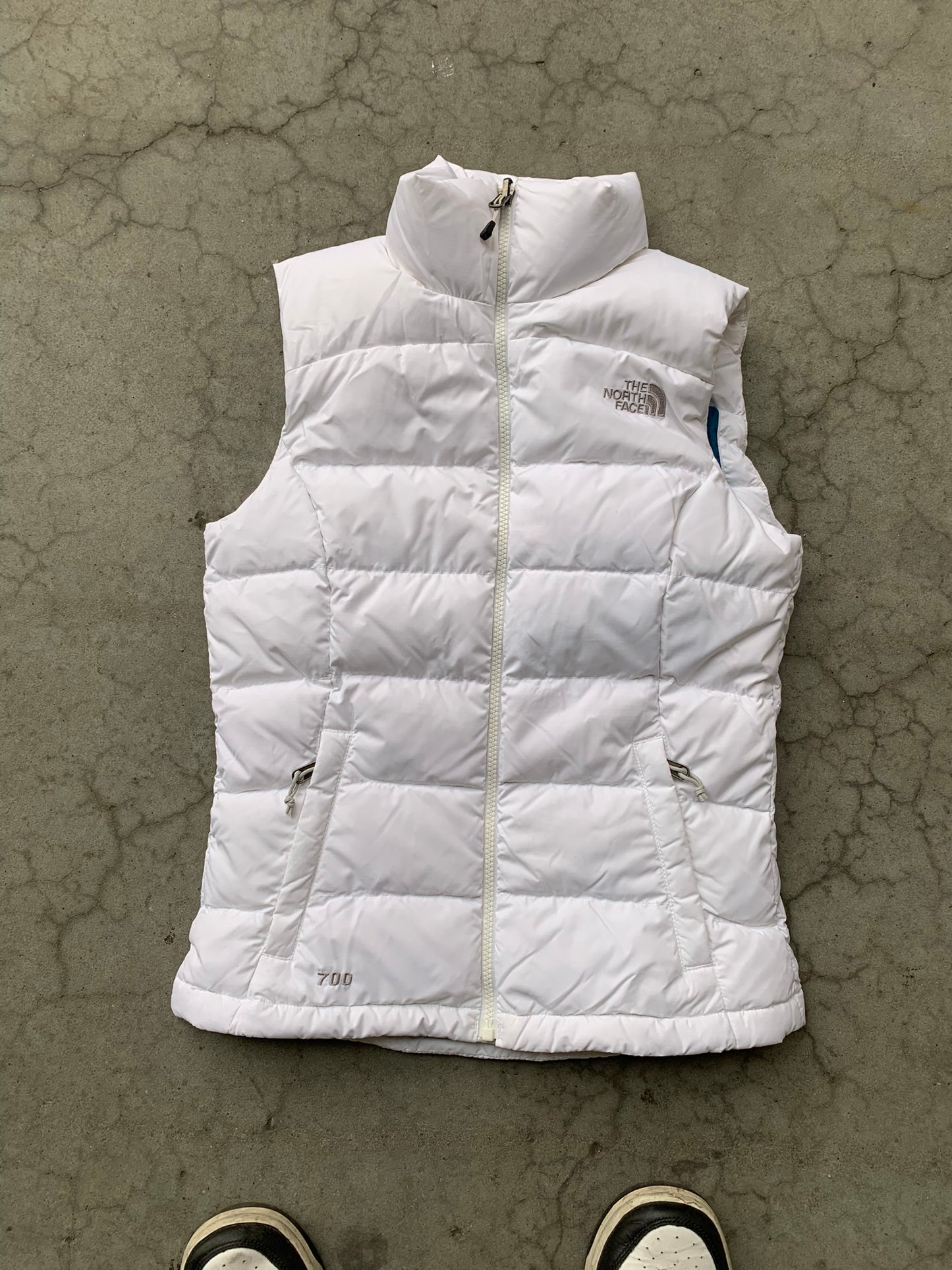 (XS) The North Face 700 White Vest