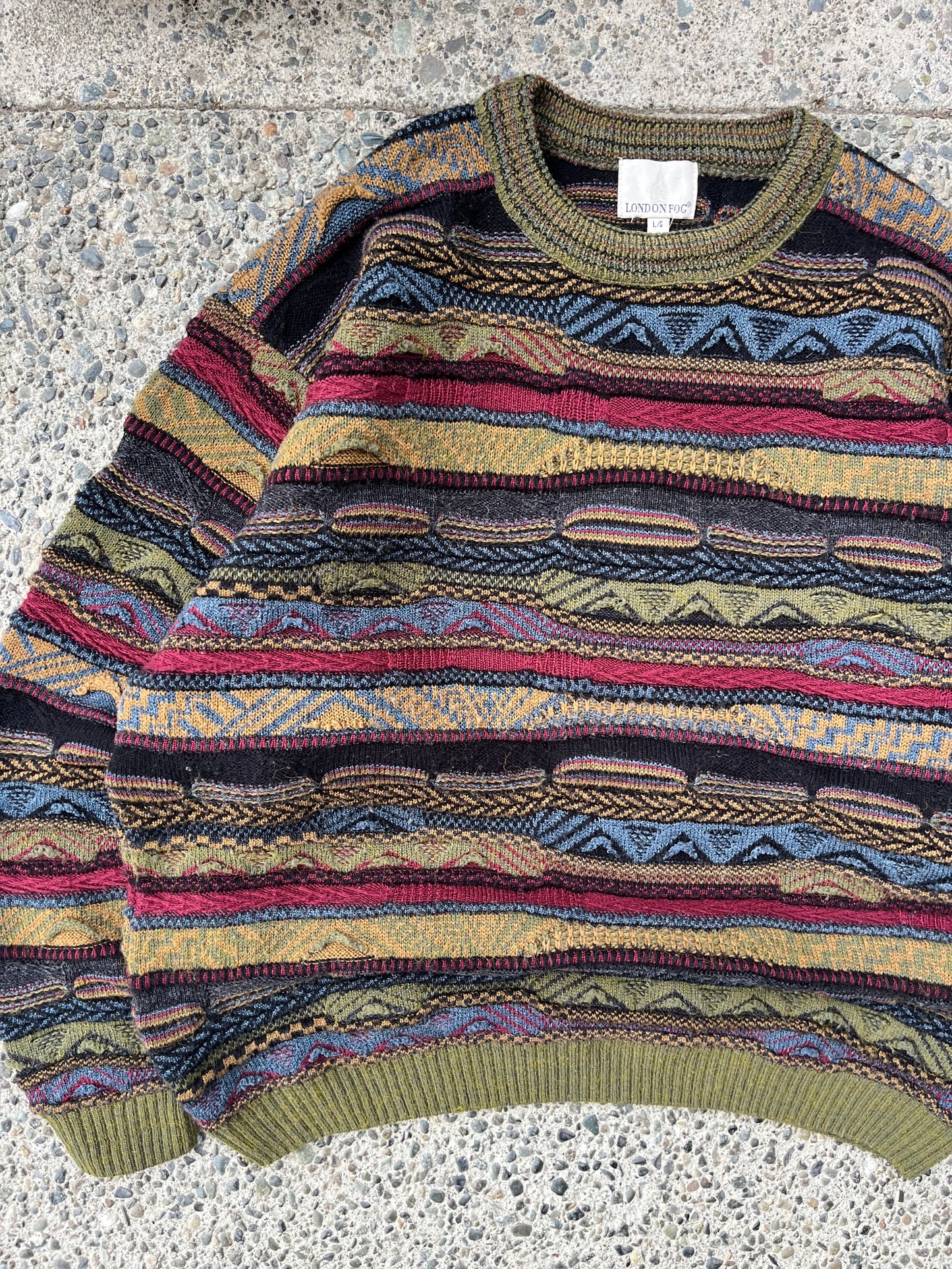 (L) Vintage Cotton Wool Textured 3D Knit