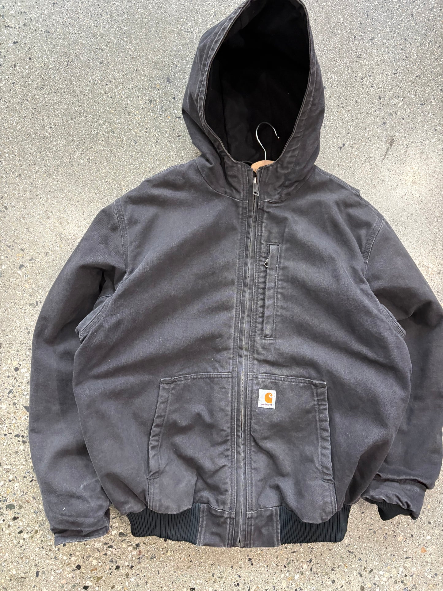 (L/XL) Black Utility Carhartt Hooded Jacket