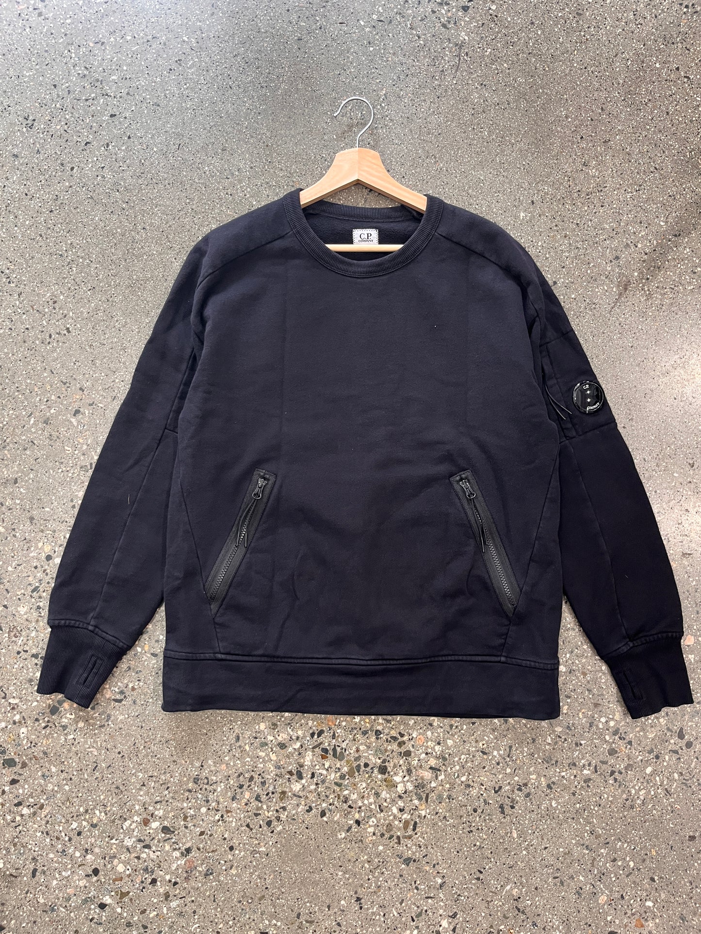 (M/L) C.P Company Black Sweater