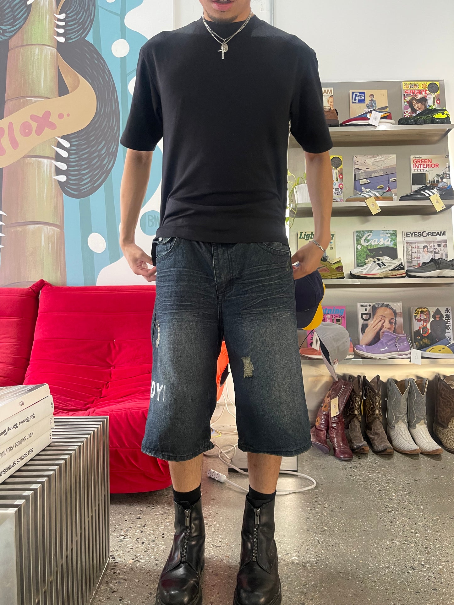 (W34”) Baldylox x Y2K Denim Jorts