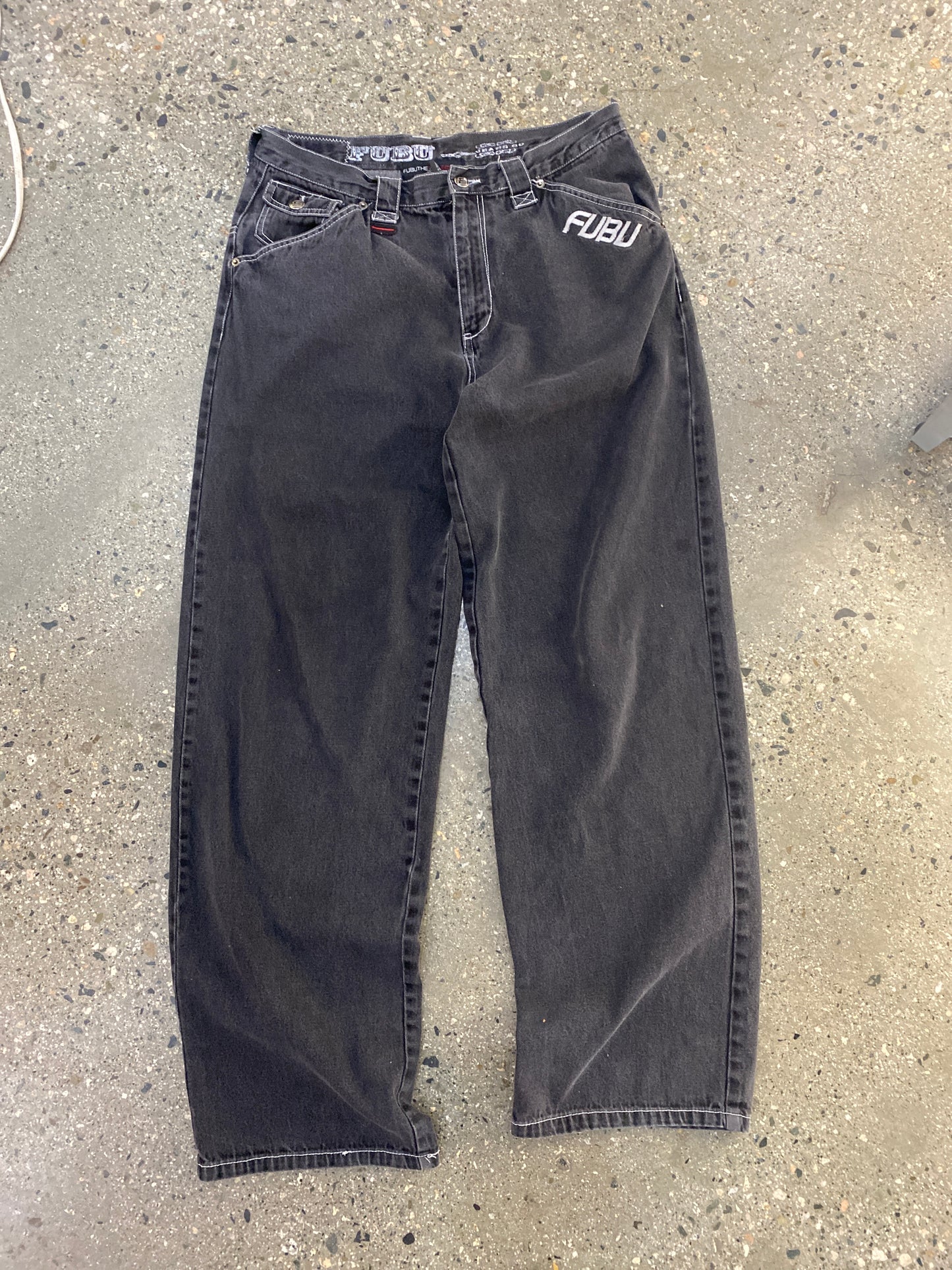 34” FUBU contrast denim