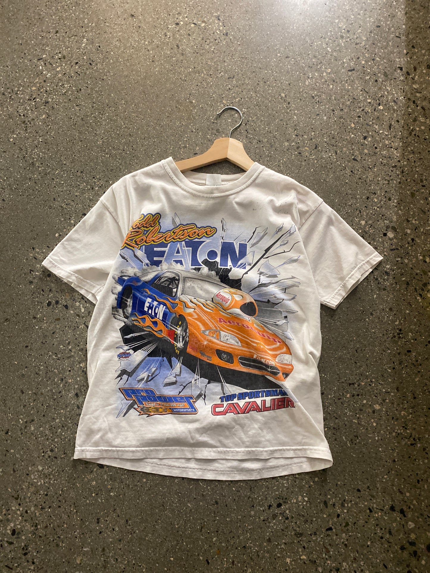 (XS) doublesided racing tee ( as is )
