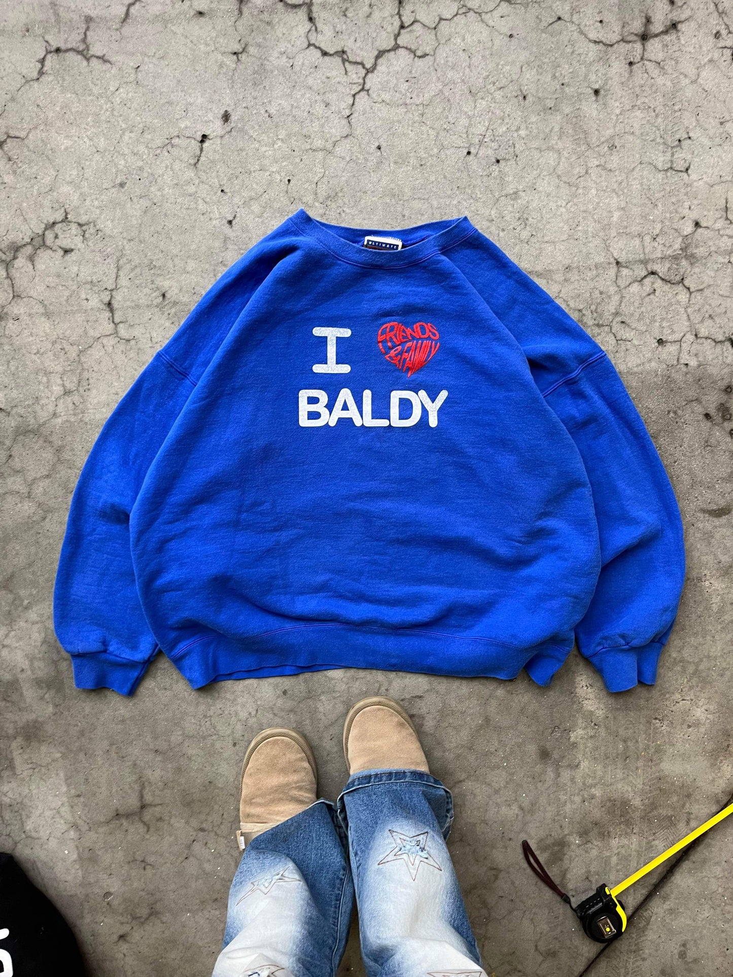 (2X) Baldy Friends & Fam Crewneck