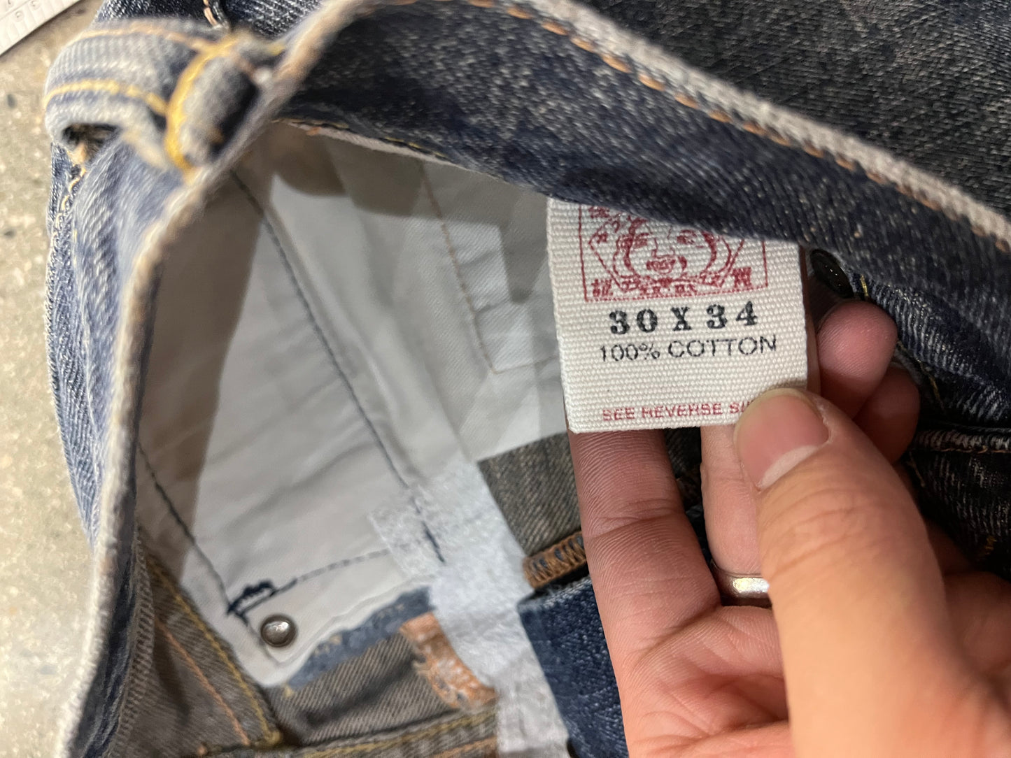 (30”) 00s Evisu Daicock Japanese Denim
