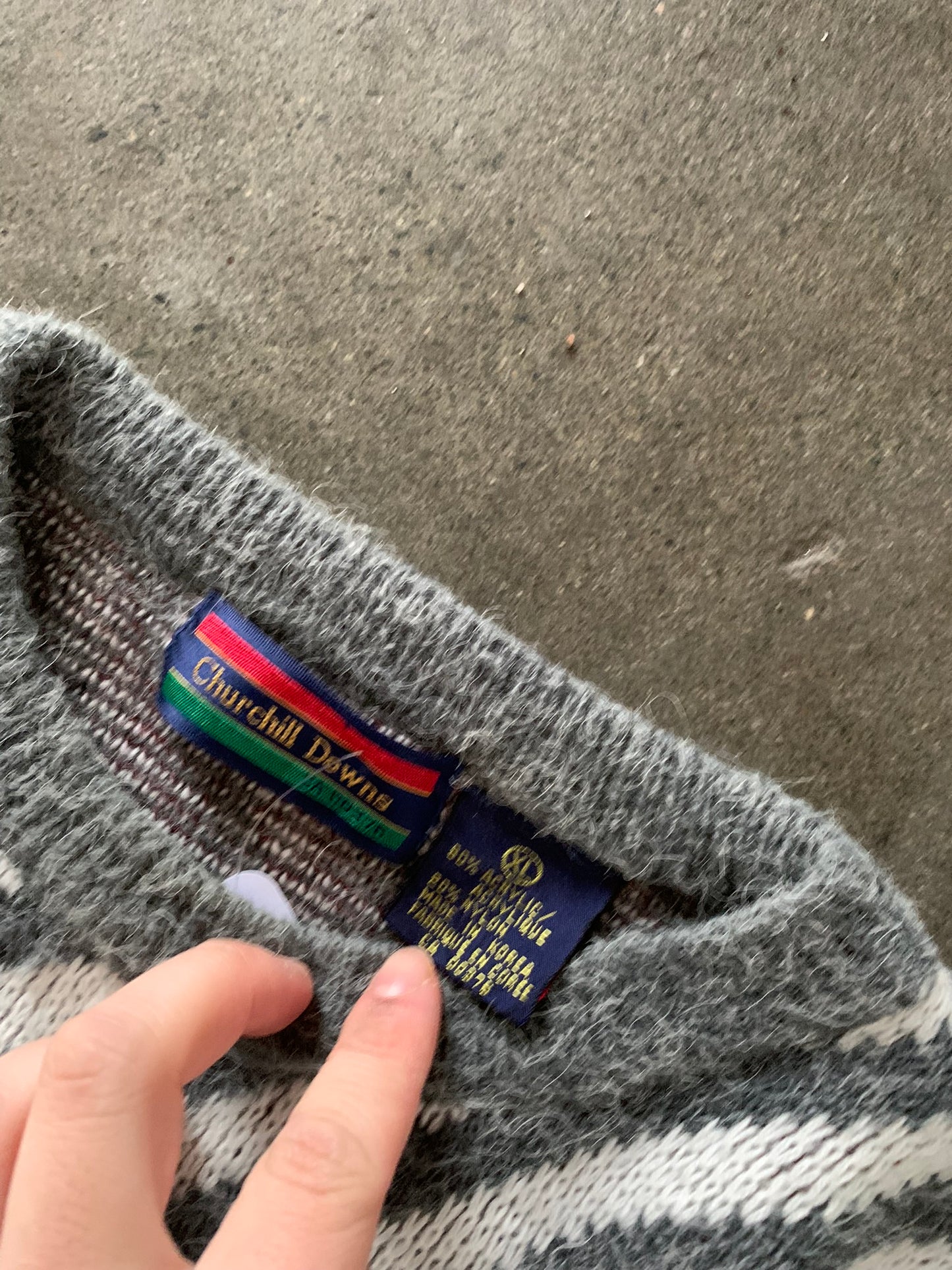 (m/l) Vintage Multi Pattern Knit
