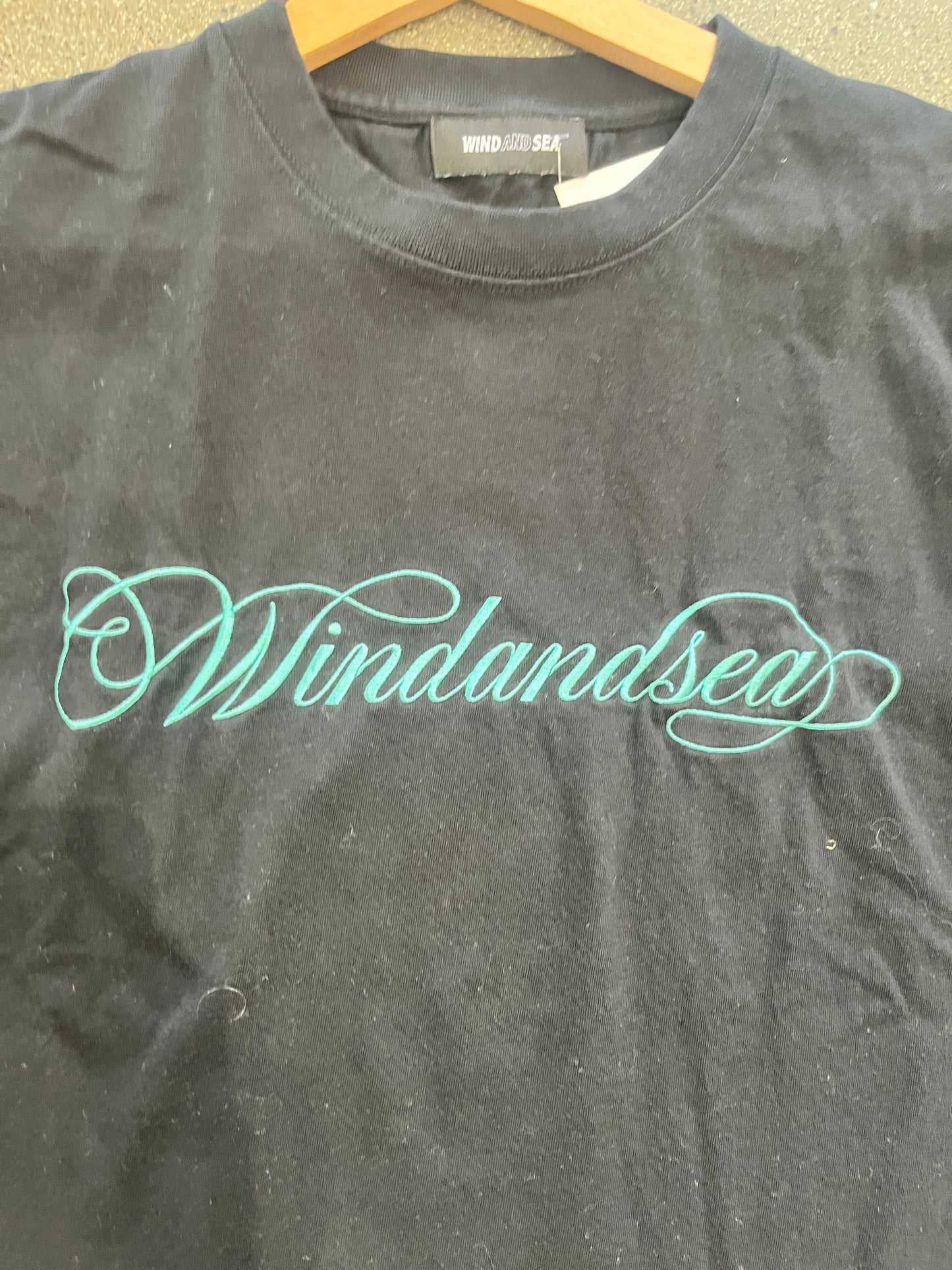 (XL) Wind & Sea Cursive Script Tee