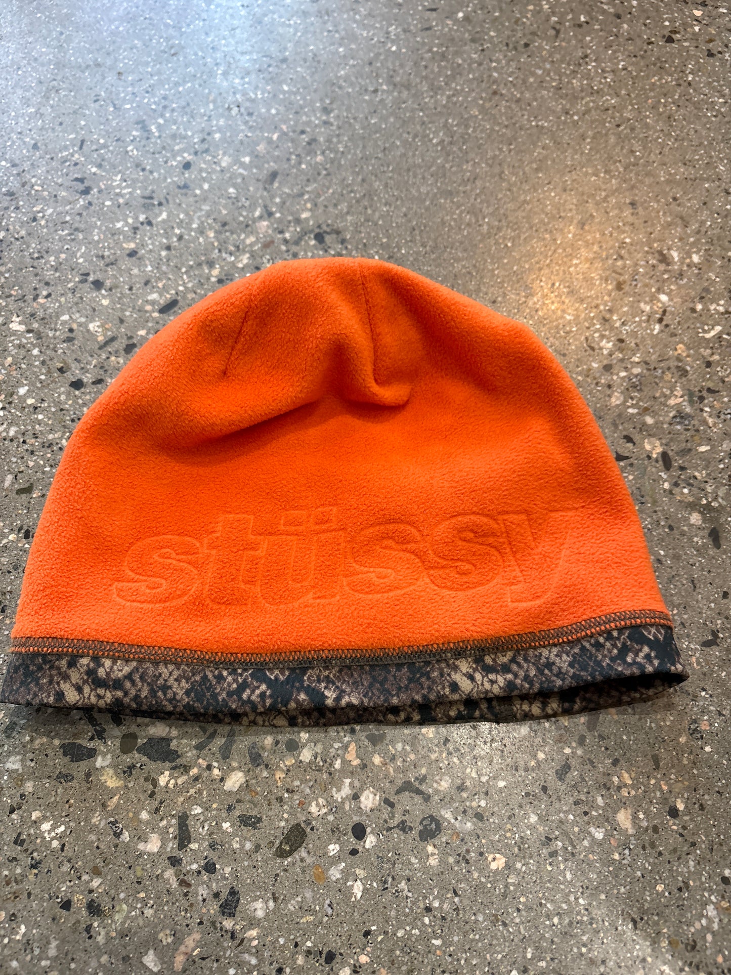 Stussy Snakeskin Reversible Tech Skully