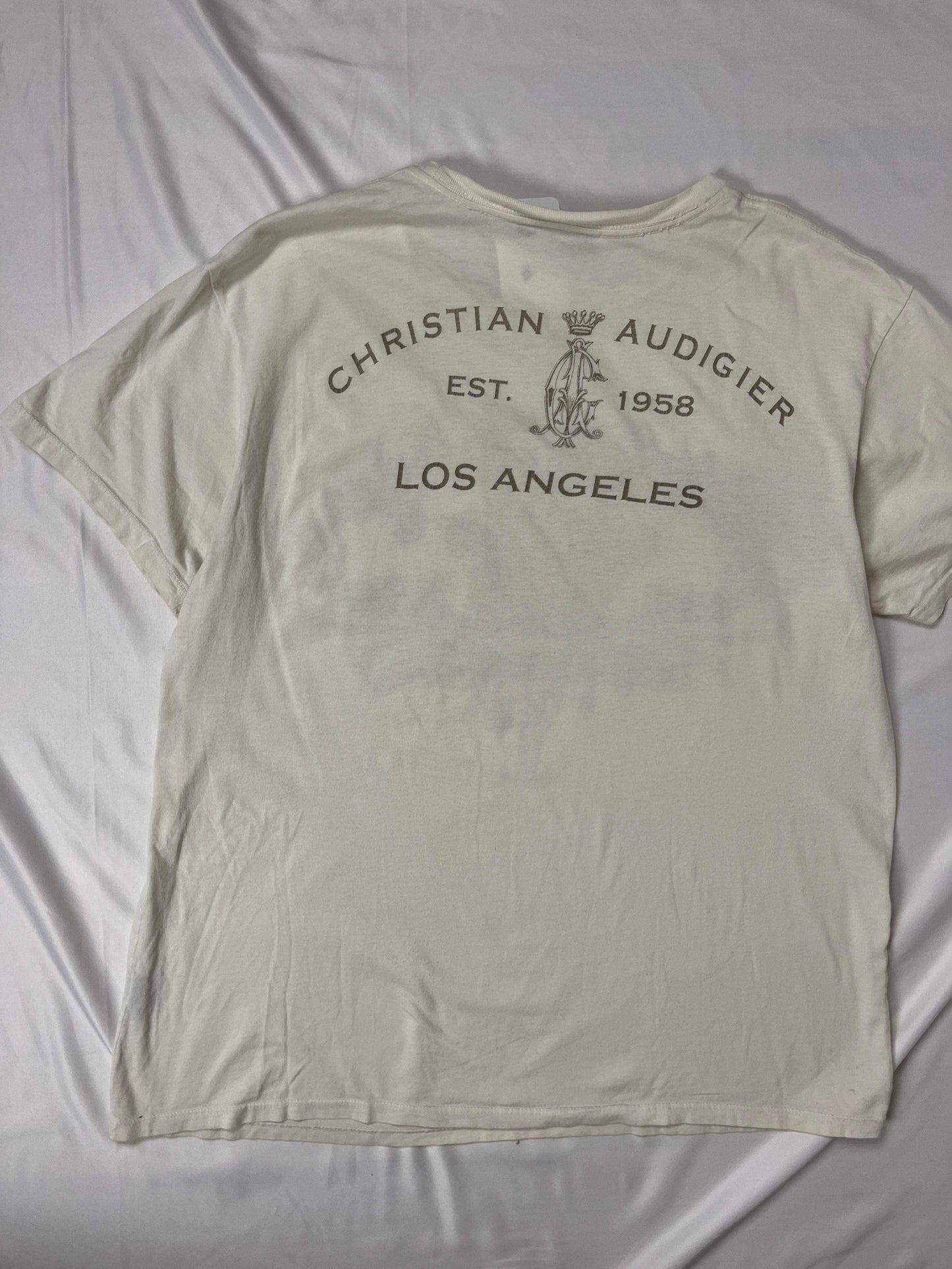 (XL) Christian Audigier Gold Script