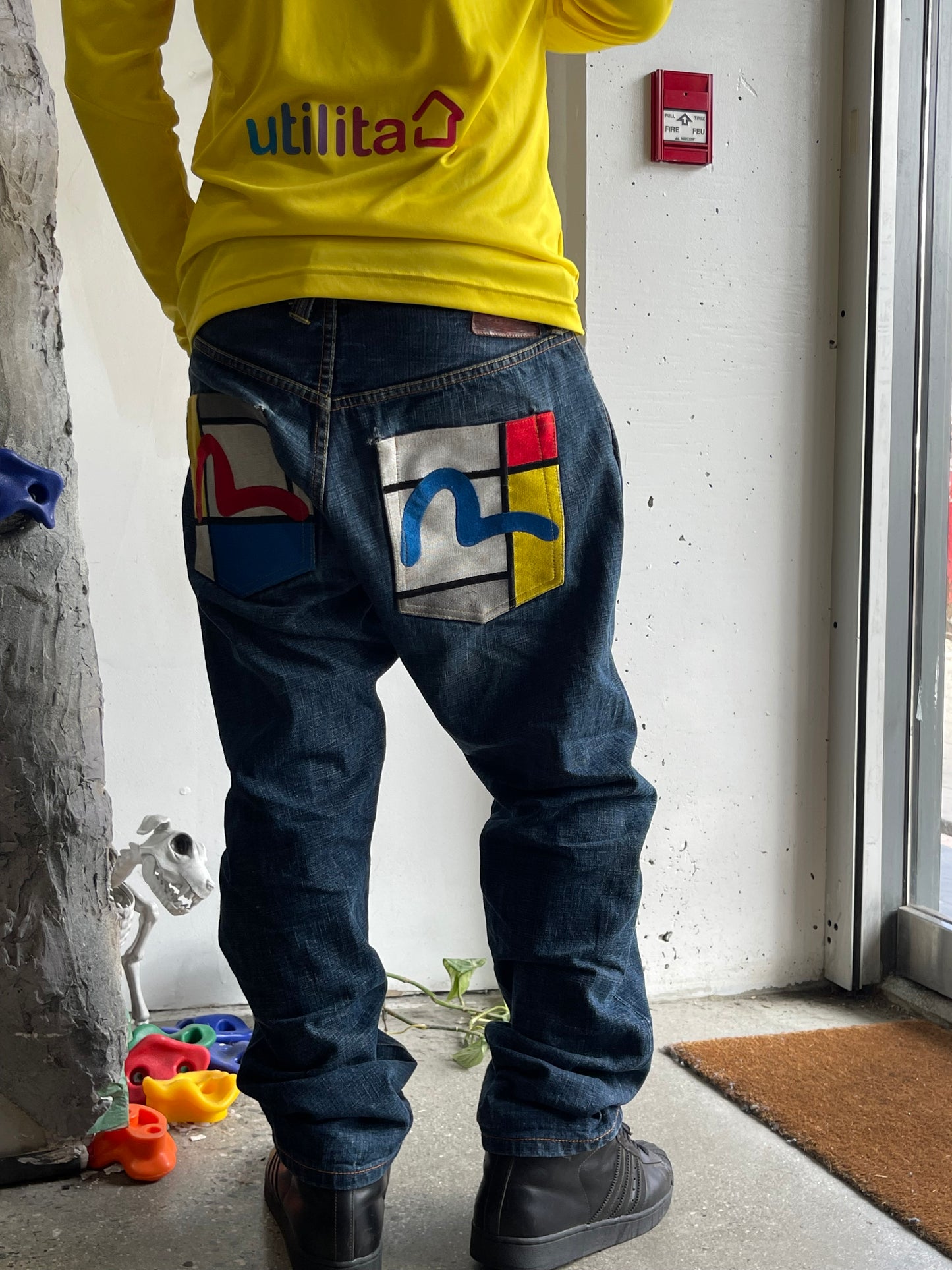 (34” x 35”) 2000s Evisu Selvedge Denim