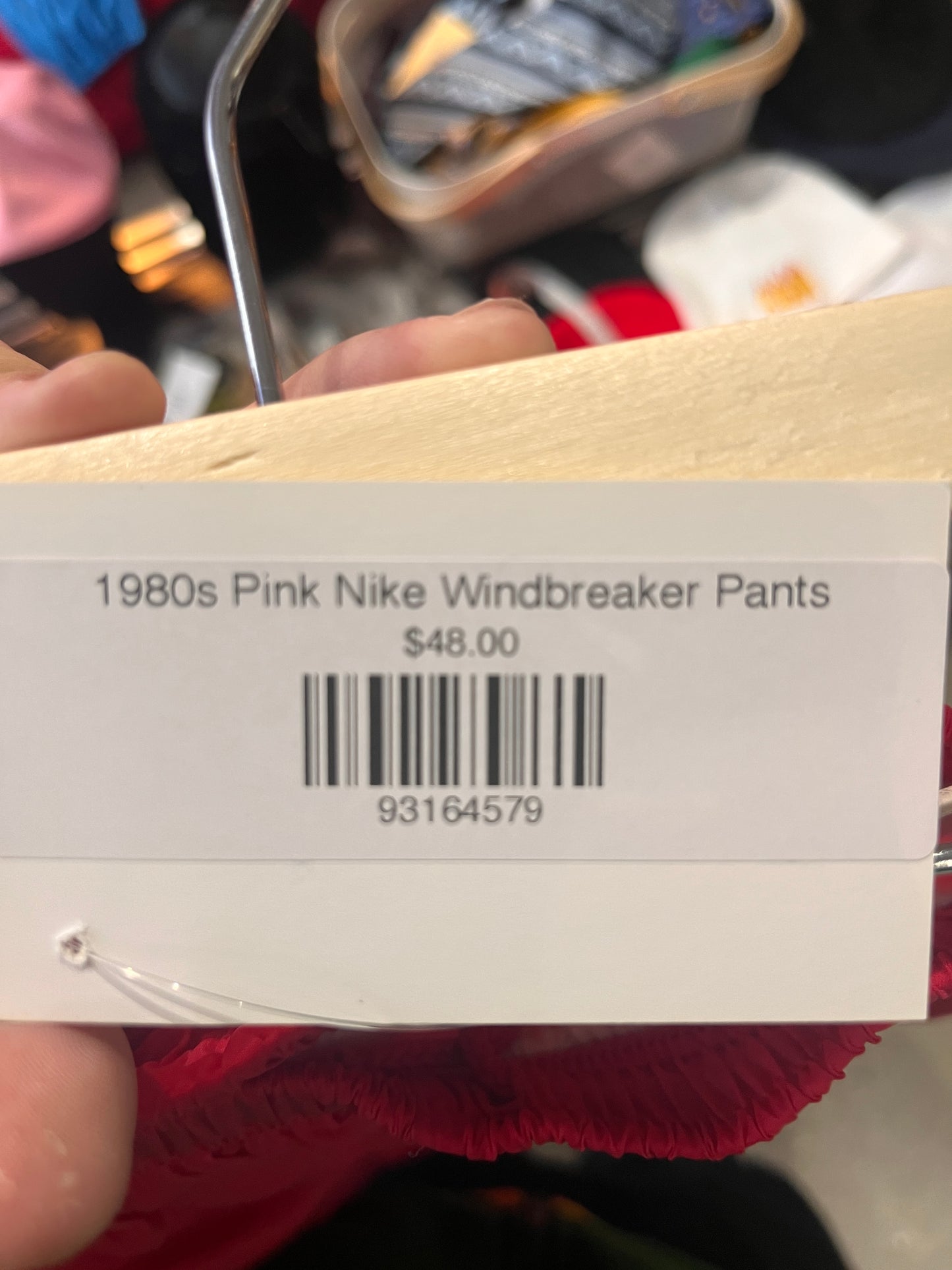 (M) 1980s Pink Nike Windbreaker Pants