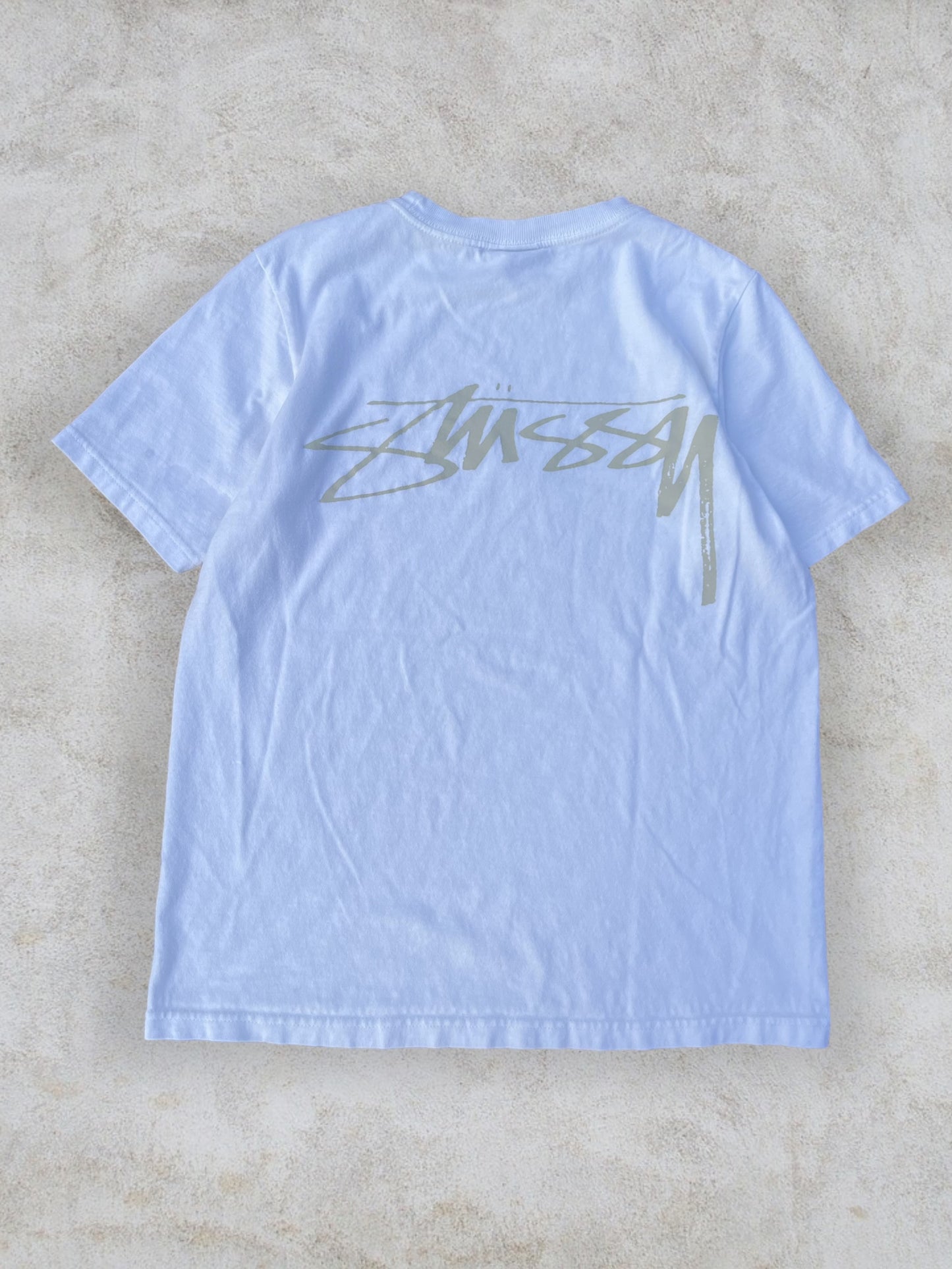 (S) 00s Stussy Script Logo Back Hit