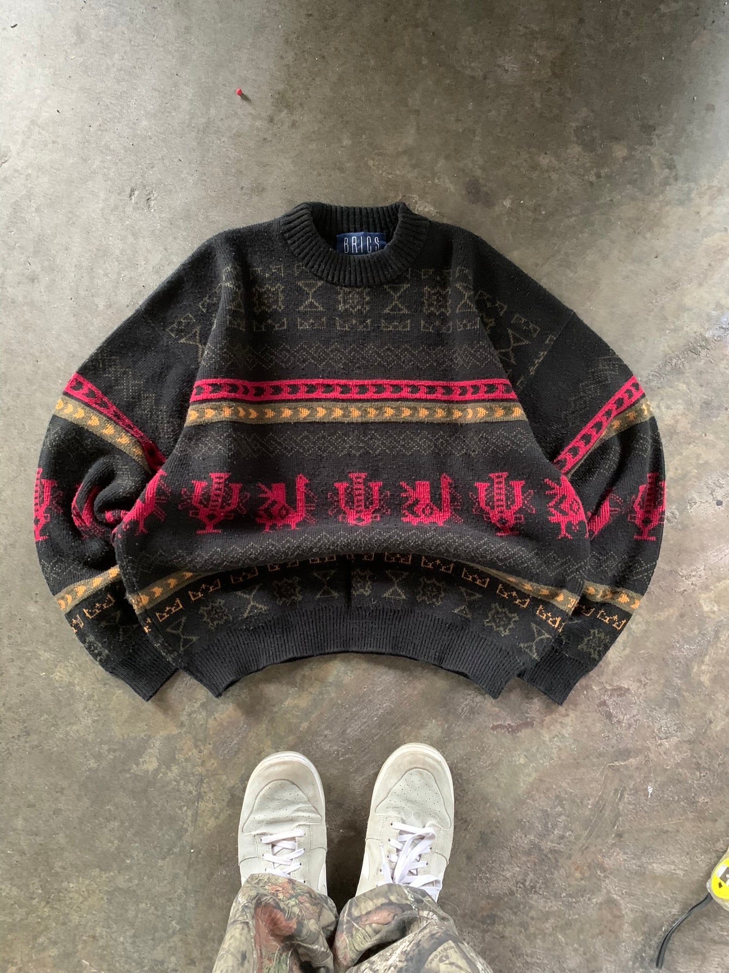 (L) 90’s Pattern Knit