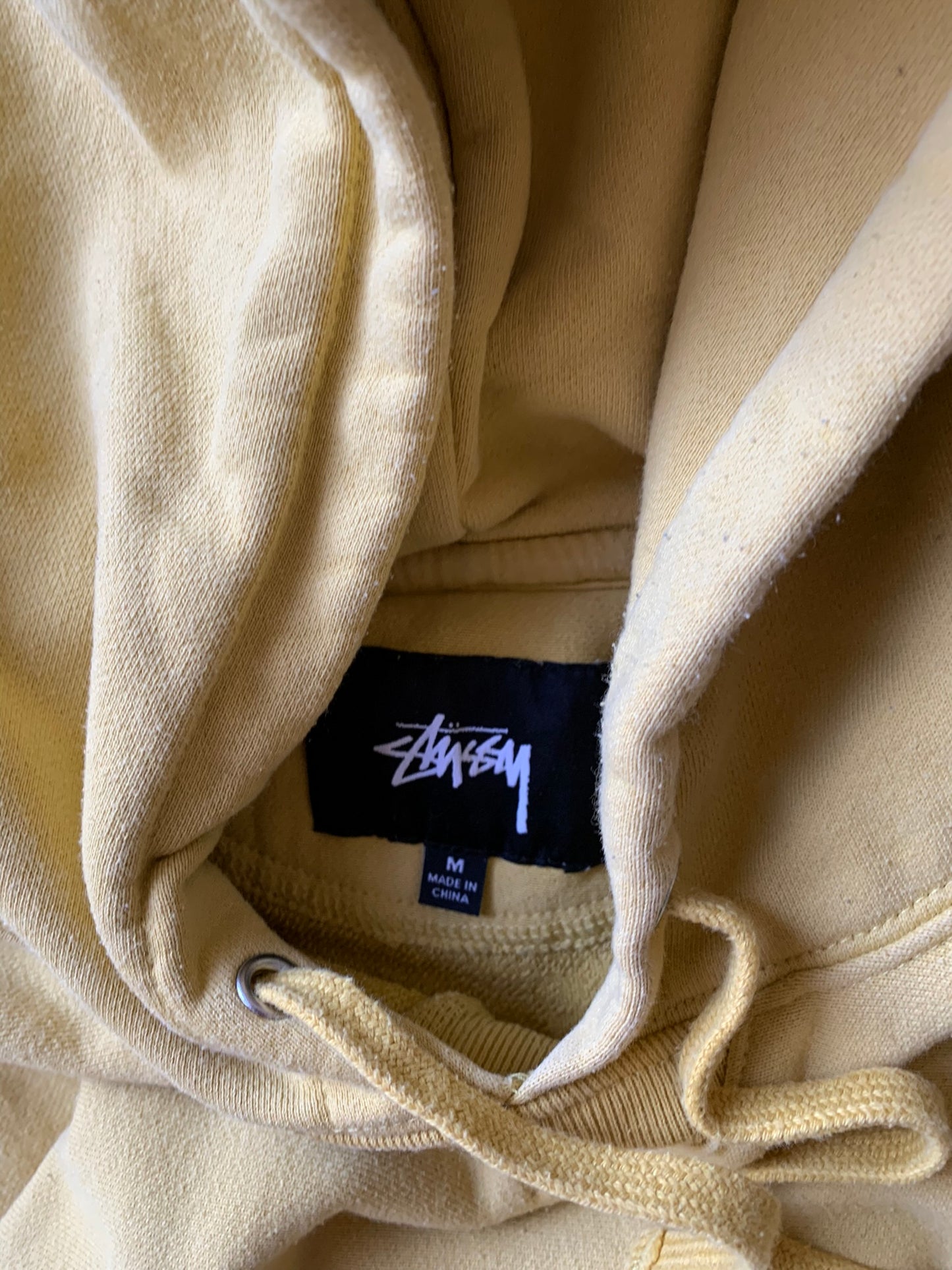 (M/L) Stussy Yellow Tonal Hoodie