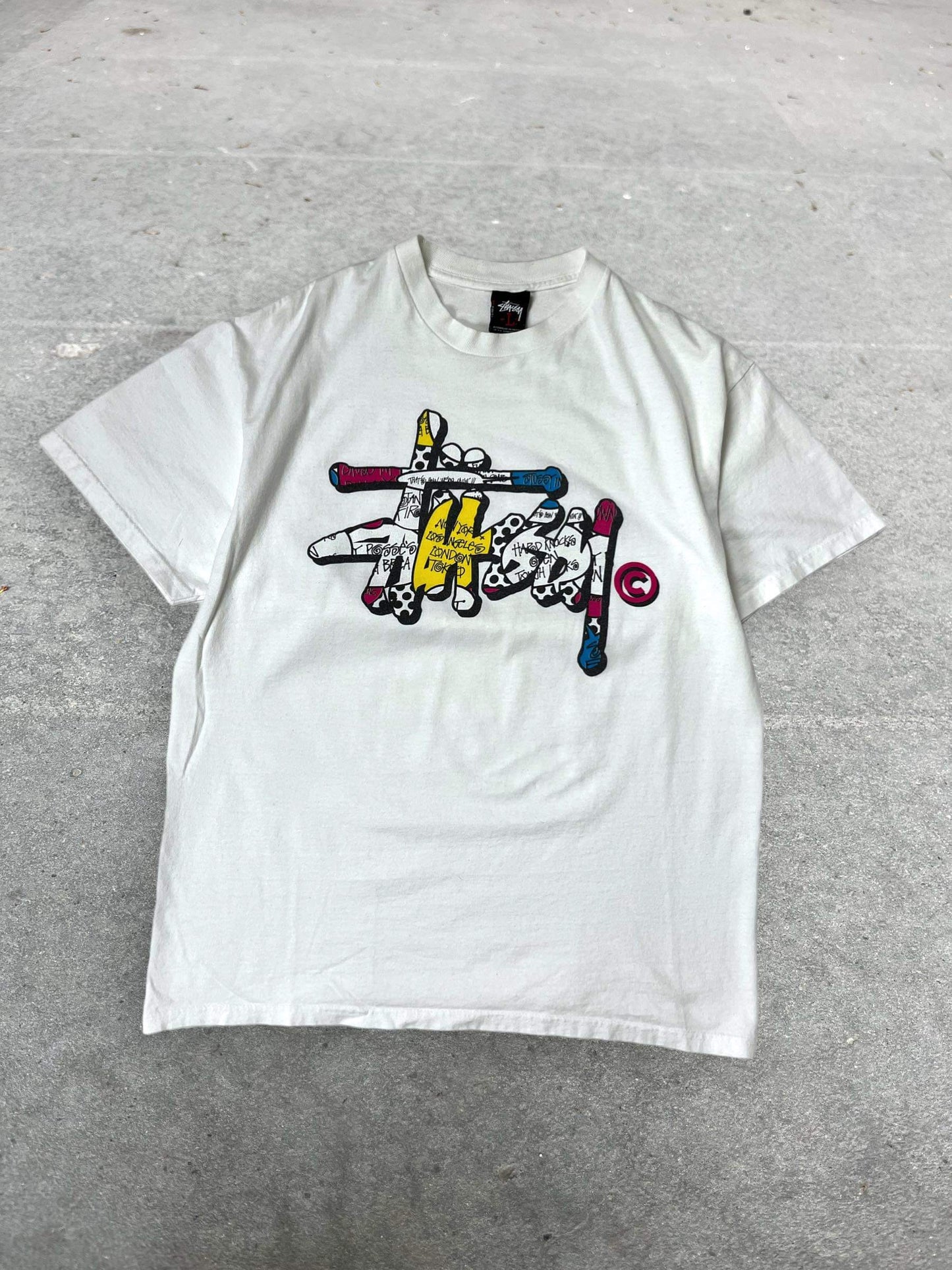 (L) Early 2000s Stussy Graffiti Script