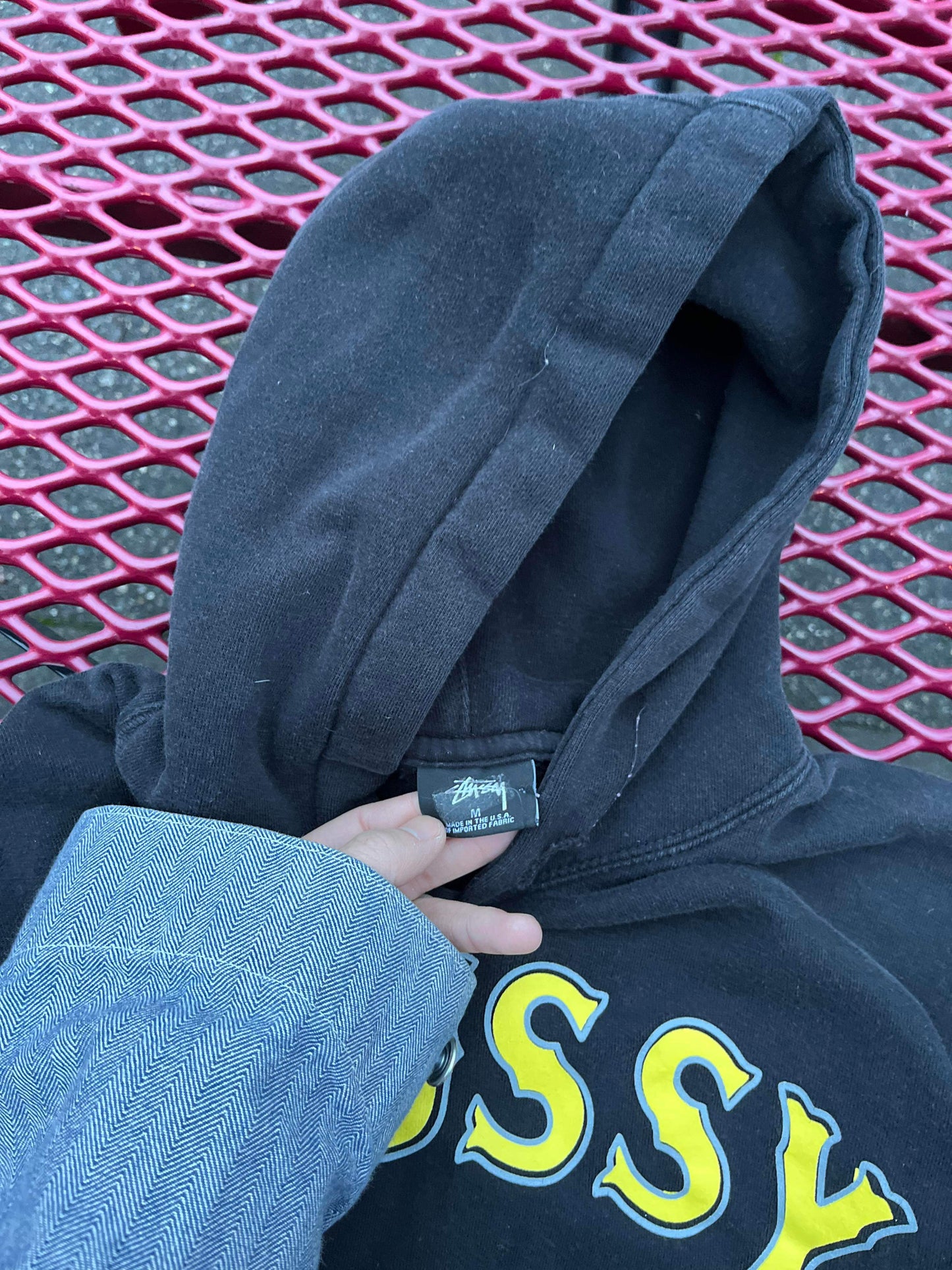(M) Stussy Script Hoodie