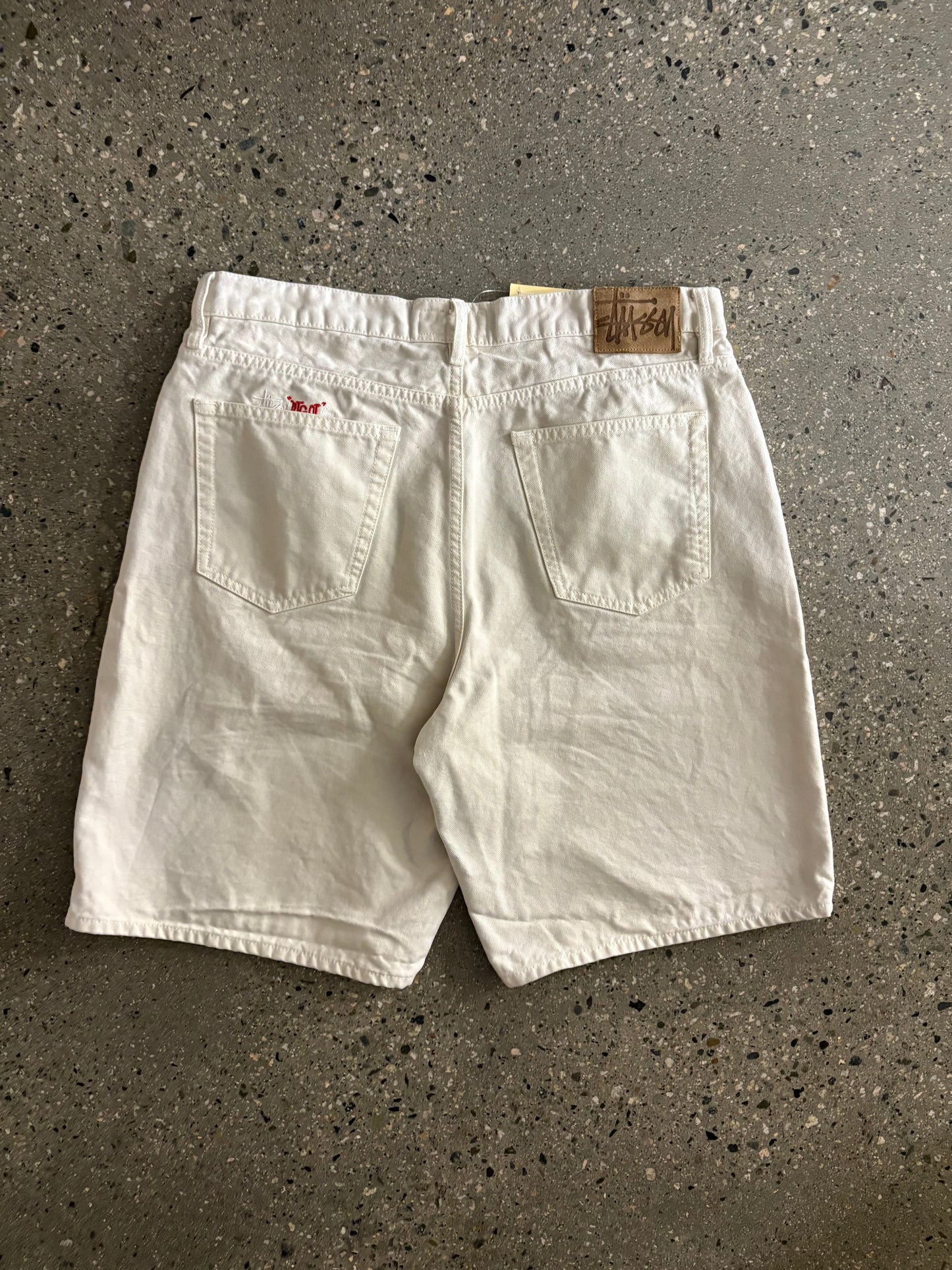 34” Big Ol Jort White Stussy