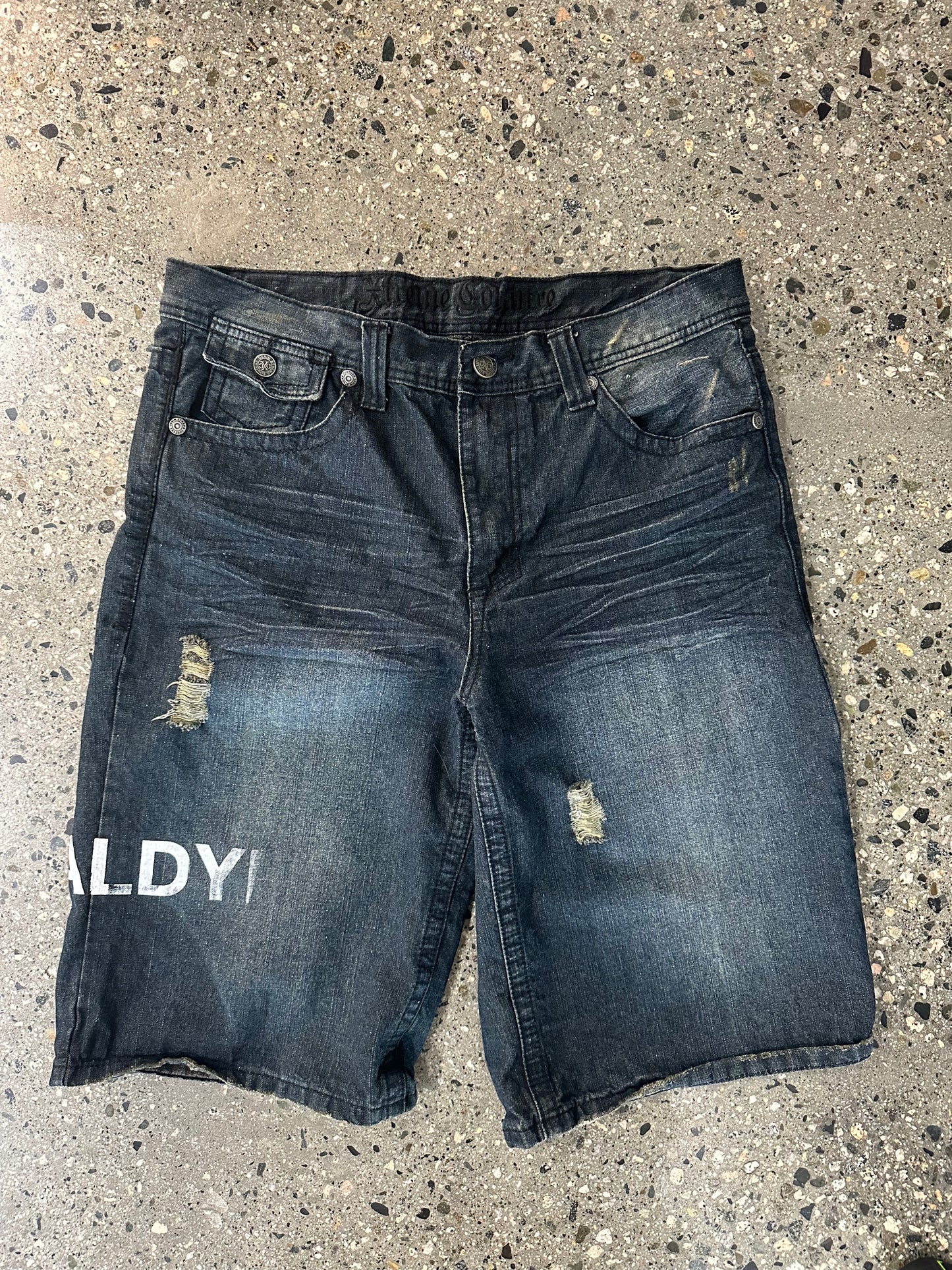 (W34”) Baldylox x Y2K Denim Jorts