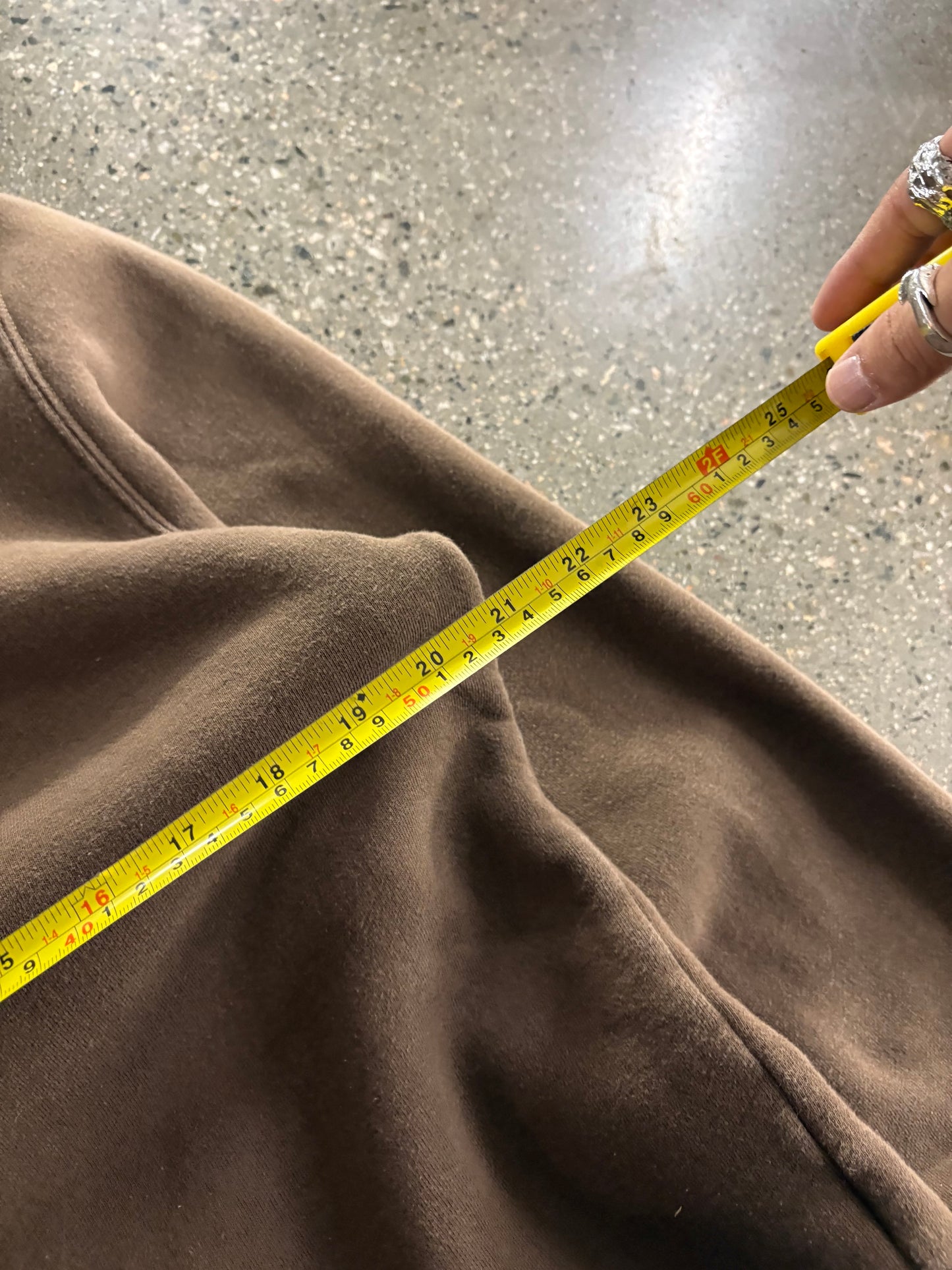 (L) Brown Stussy Crewneck