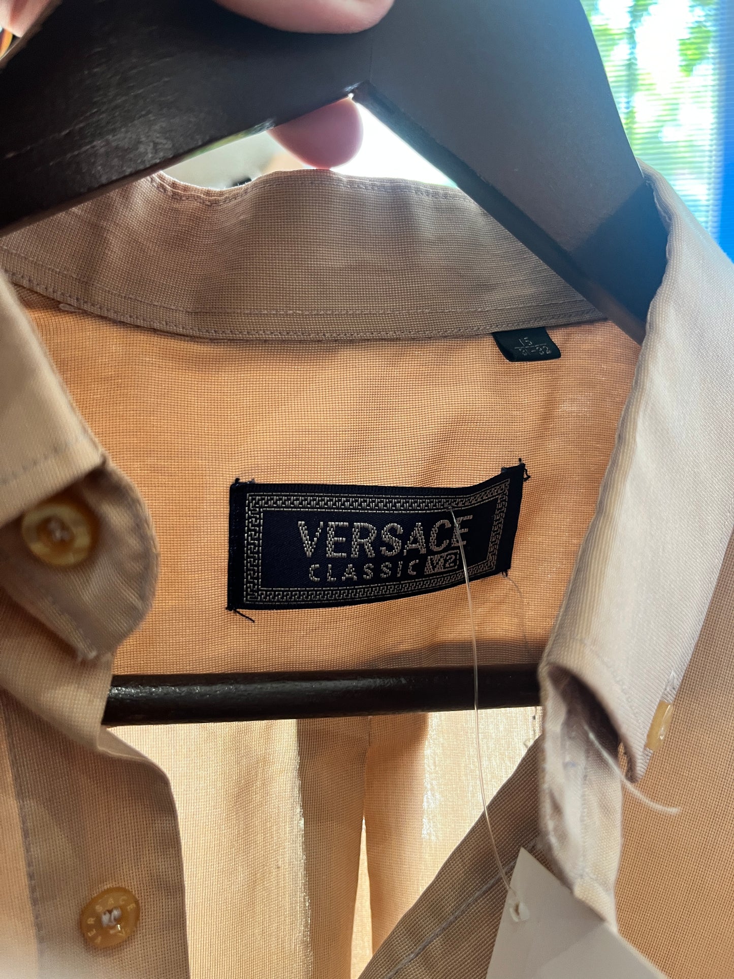 (S/M) Vintage Versace Button Up Shirt