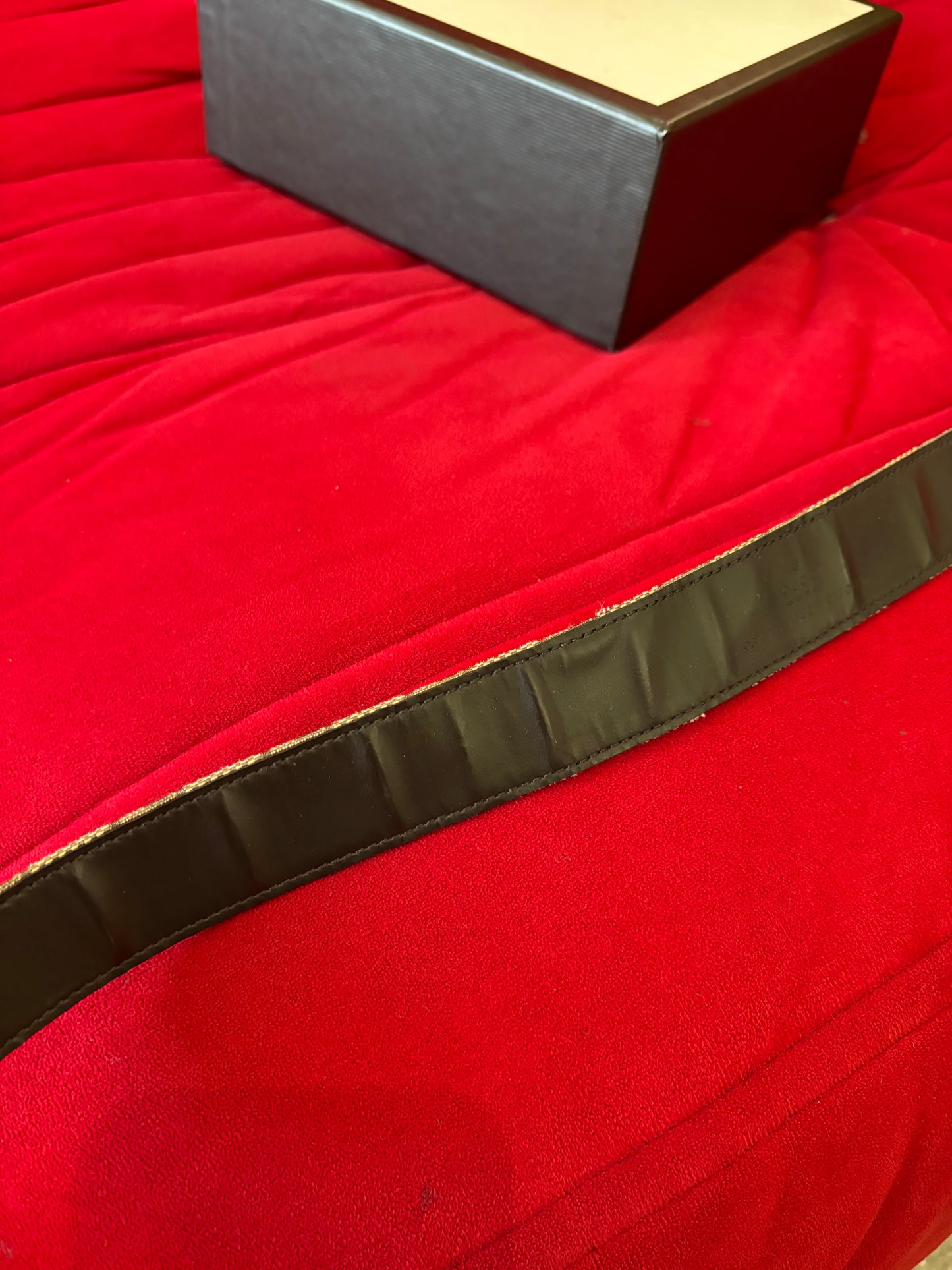 28” Vintage Gucci Adjustable Monogram belt