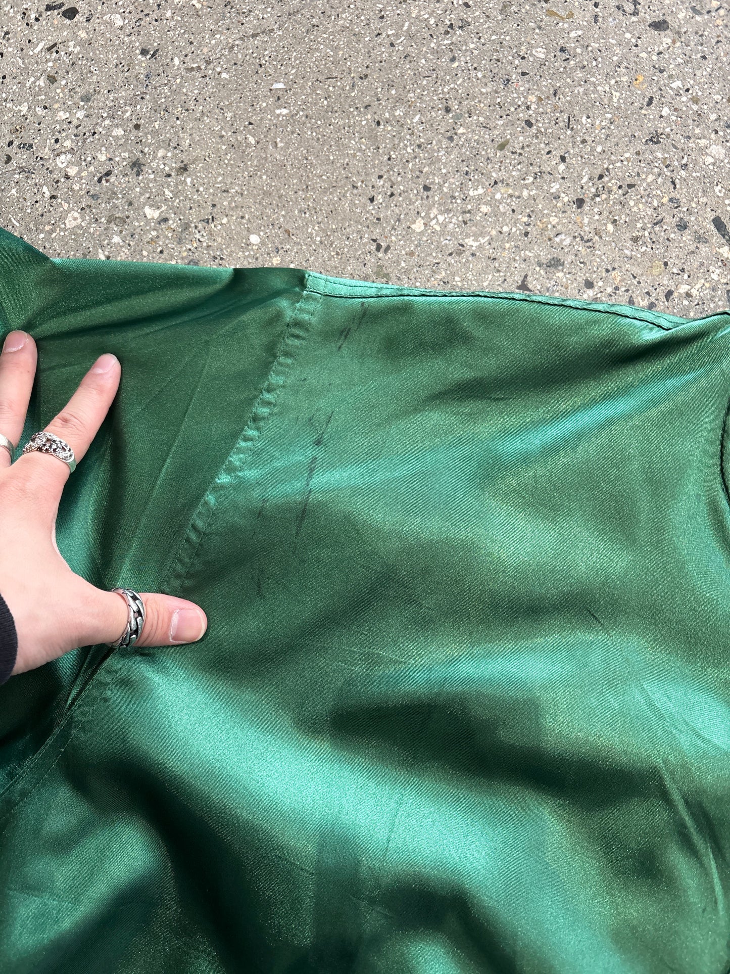(S) Vintage 90s Nike Swoosh Varsity Bomber Style