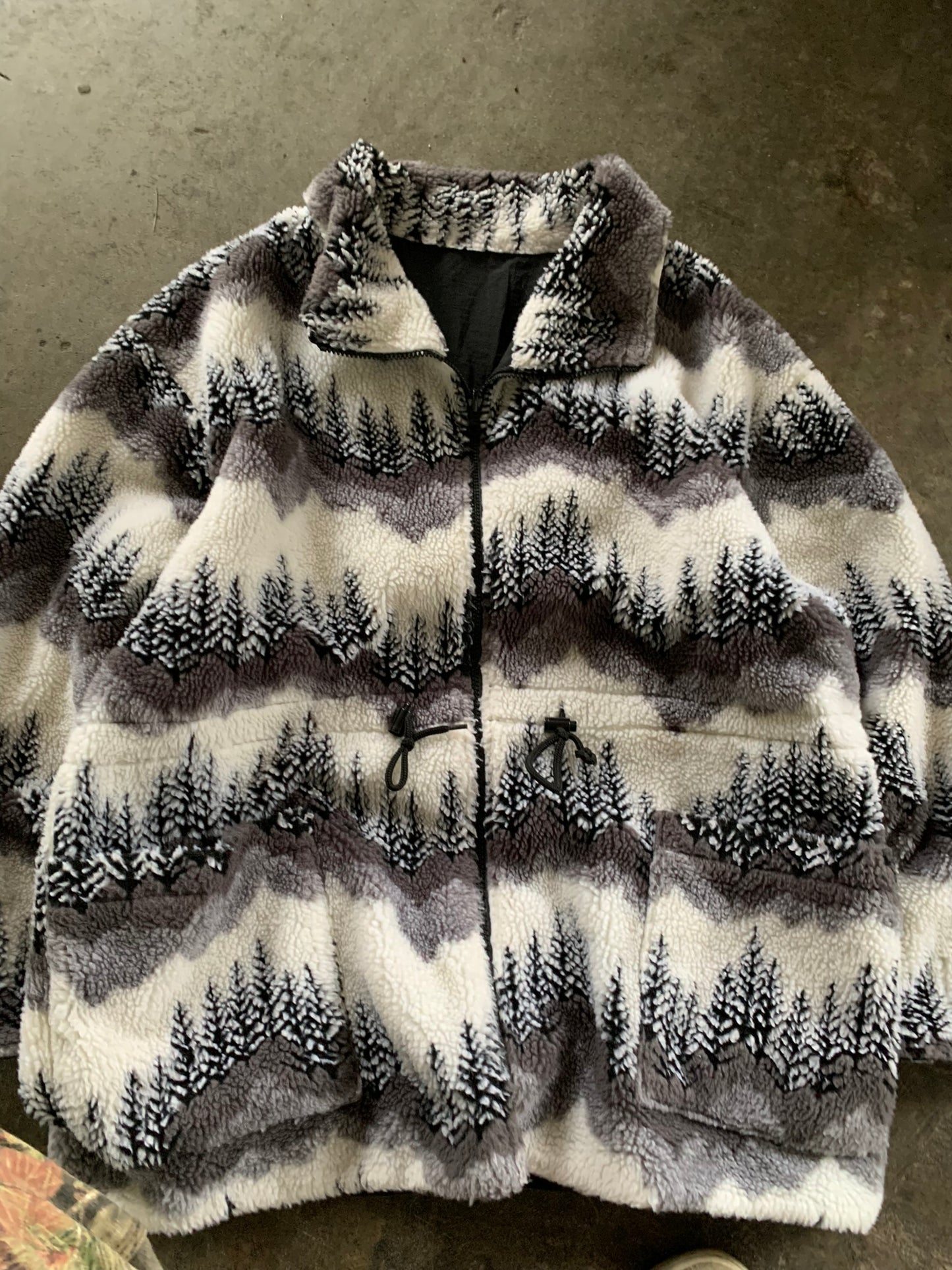 (L/XL) Vintage Winter Outdoors Deep Pile Fleece