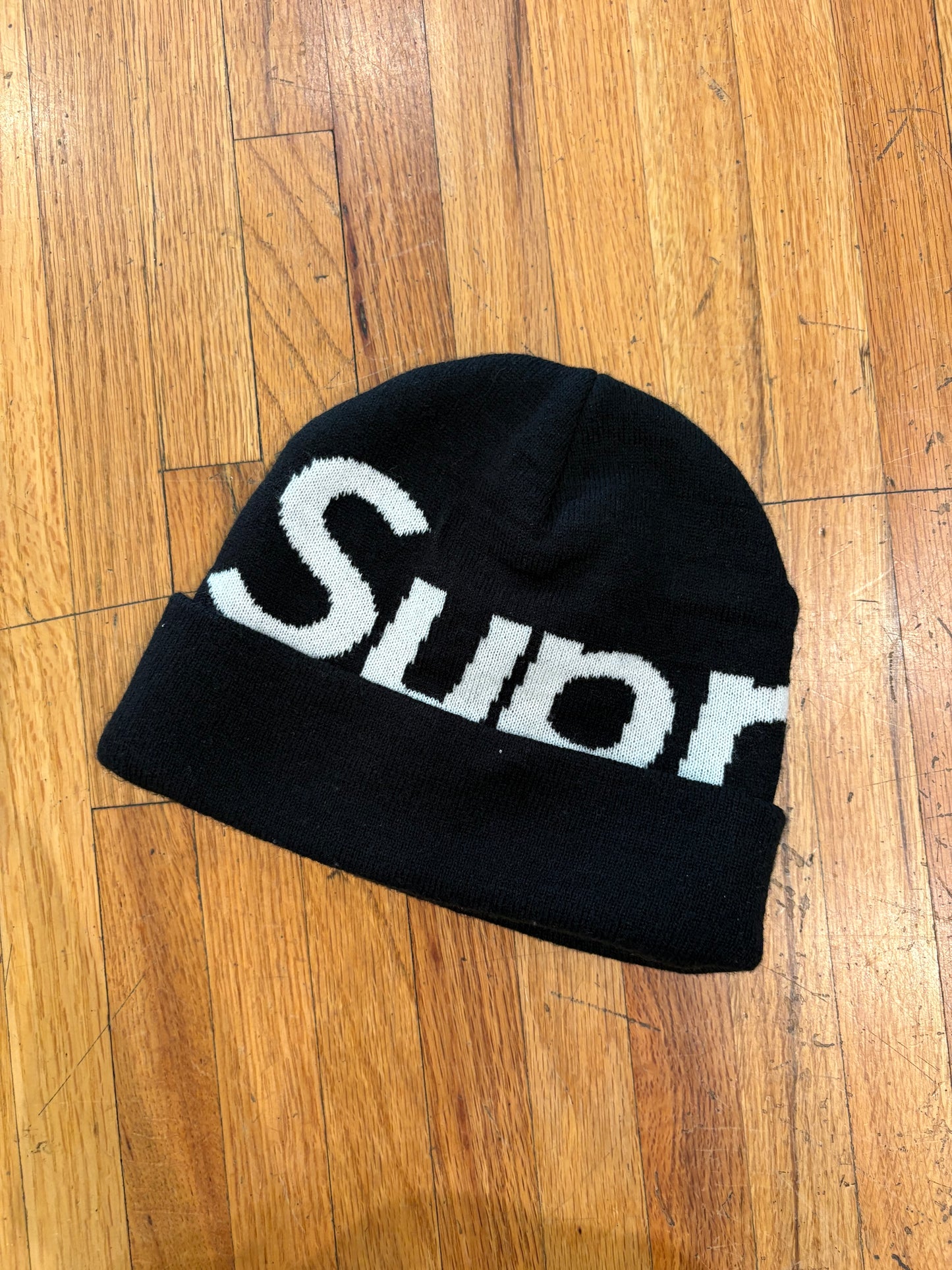 (OS) Supreme Beanie Script Logo Spell out