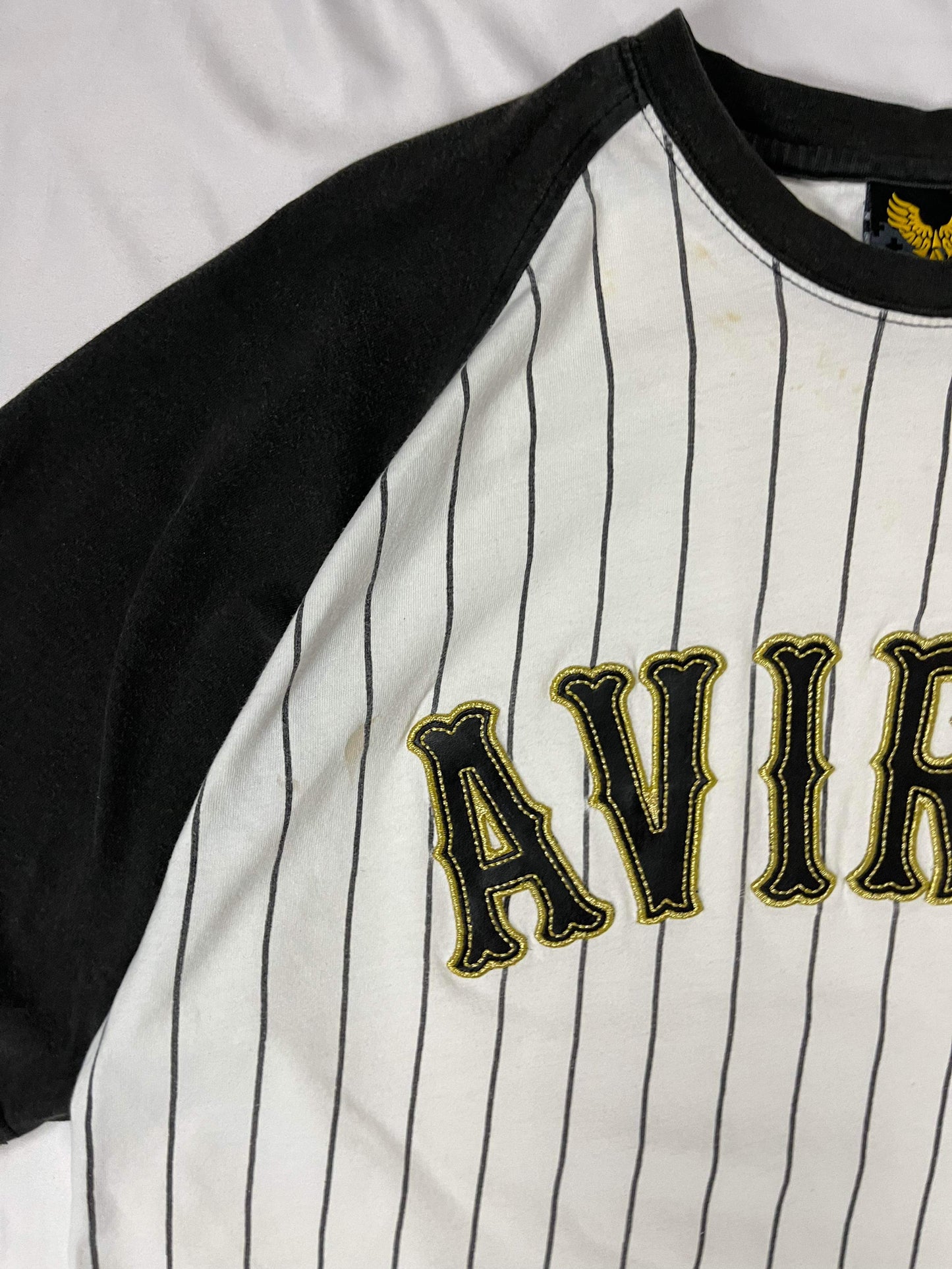 (L/XL) Avirex Pinstripe Tee