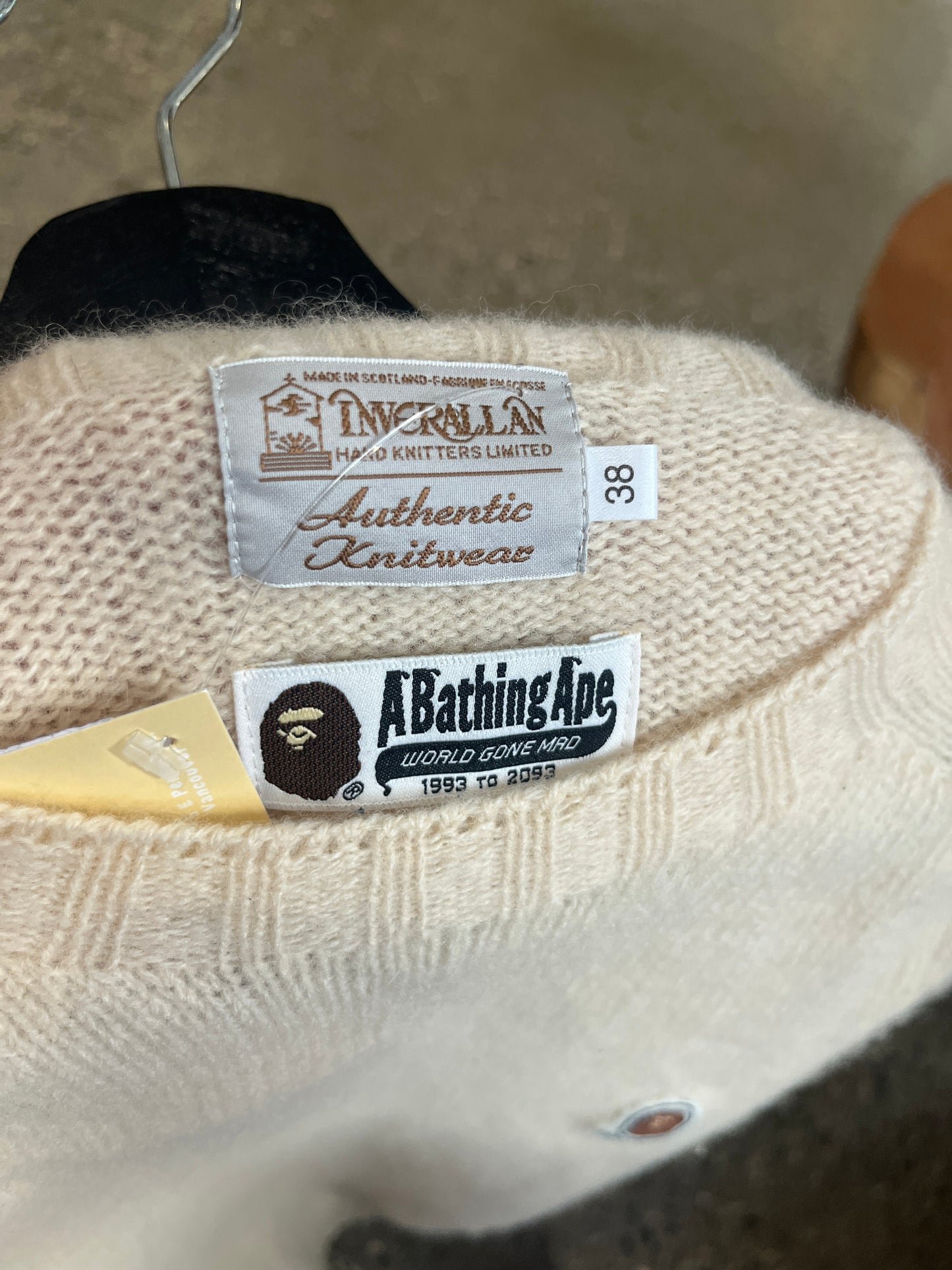 (M) Bape Wool Handknit