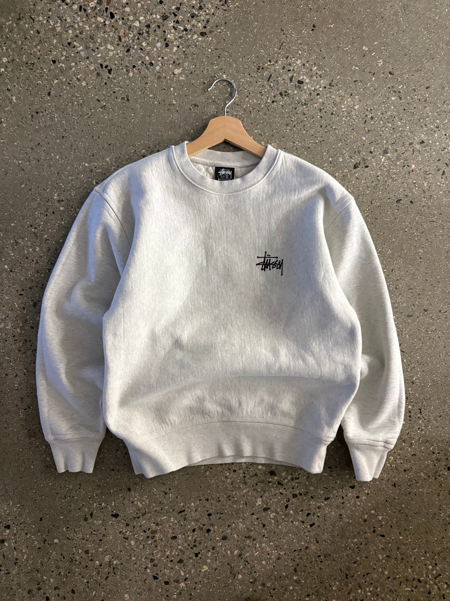 Stussy Grey Thick Script