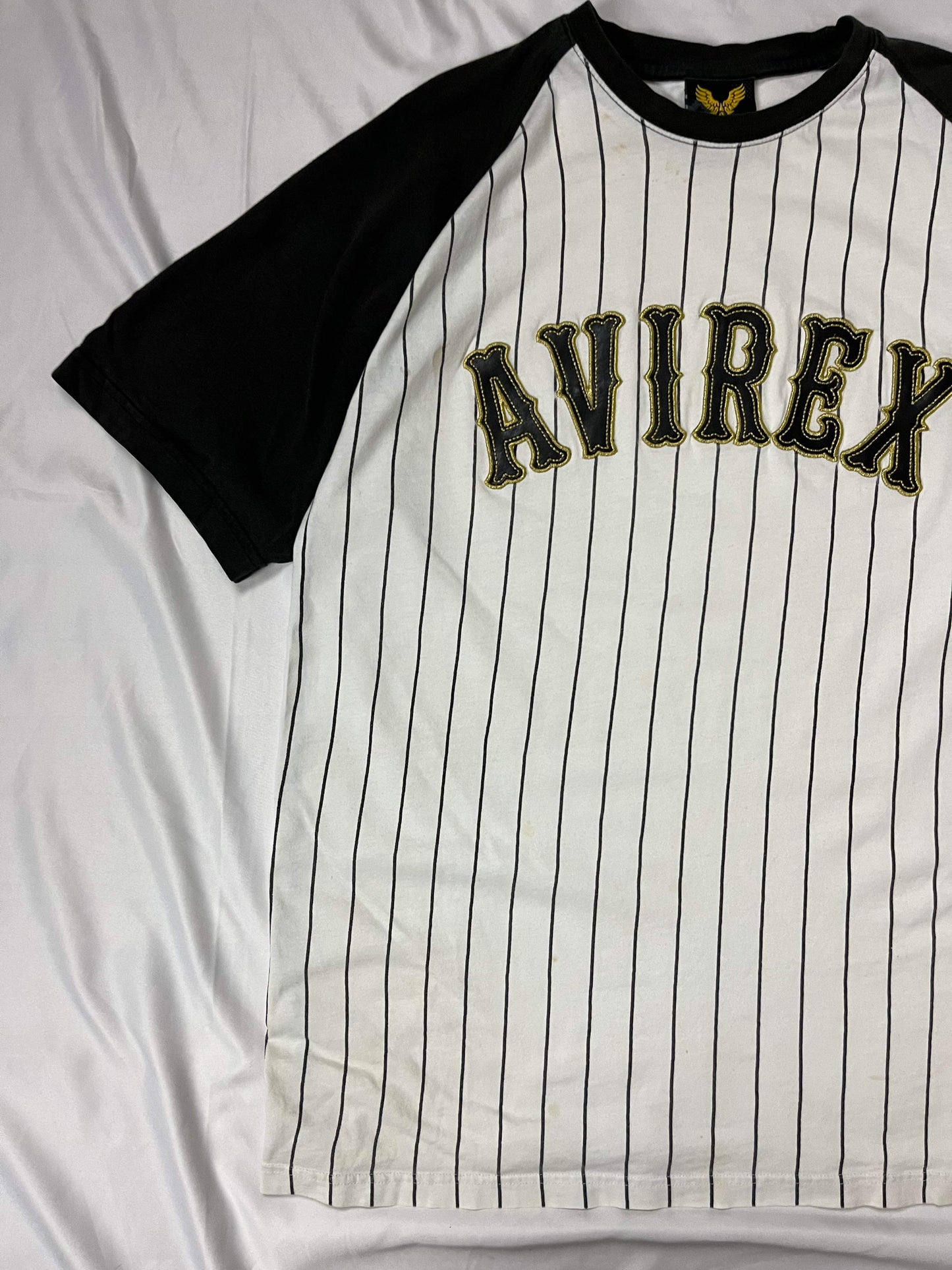 (L/XL) Avirex Pinstripe Tee