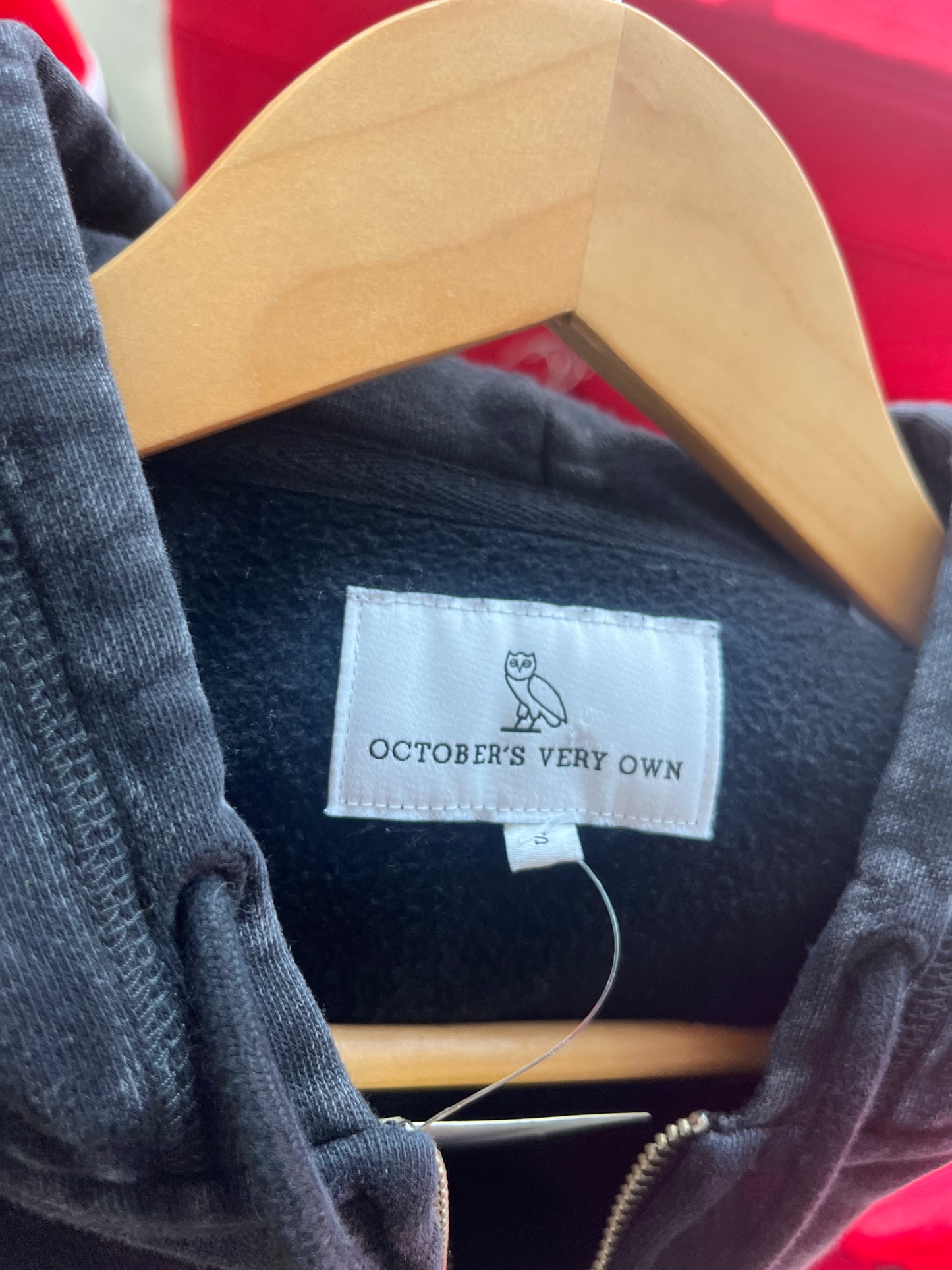 (S) OVO Zip Up Sunfaded Hoodie