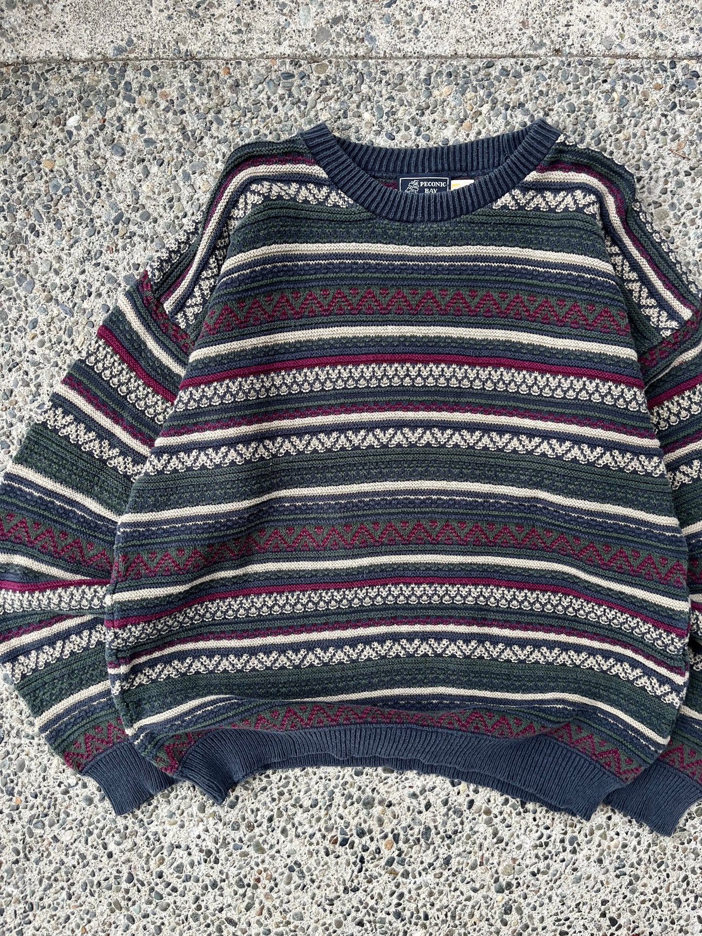 (XL) 1990s Textured Cotton Sweater