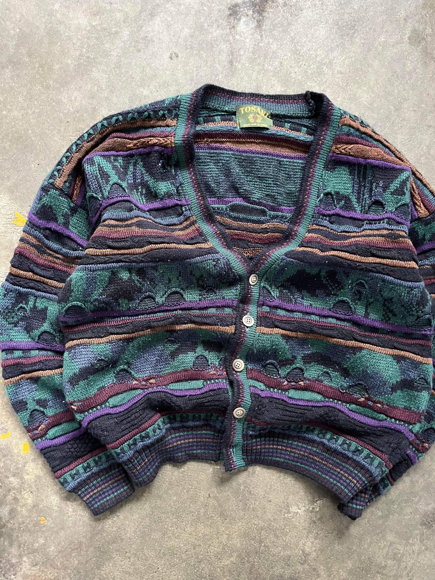 (2X) 90’s Tosani Coogi Style 3D Knit