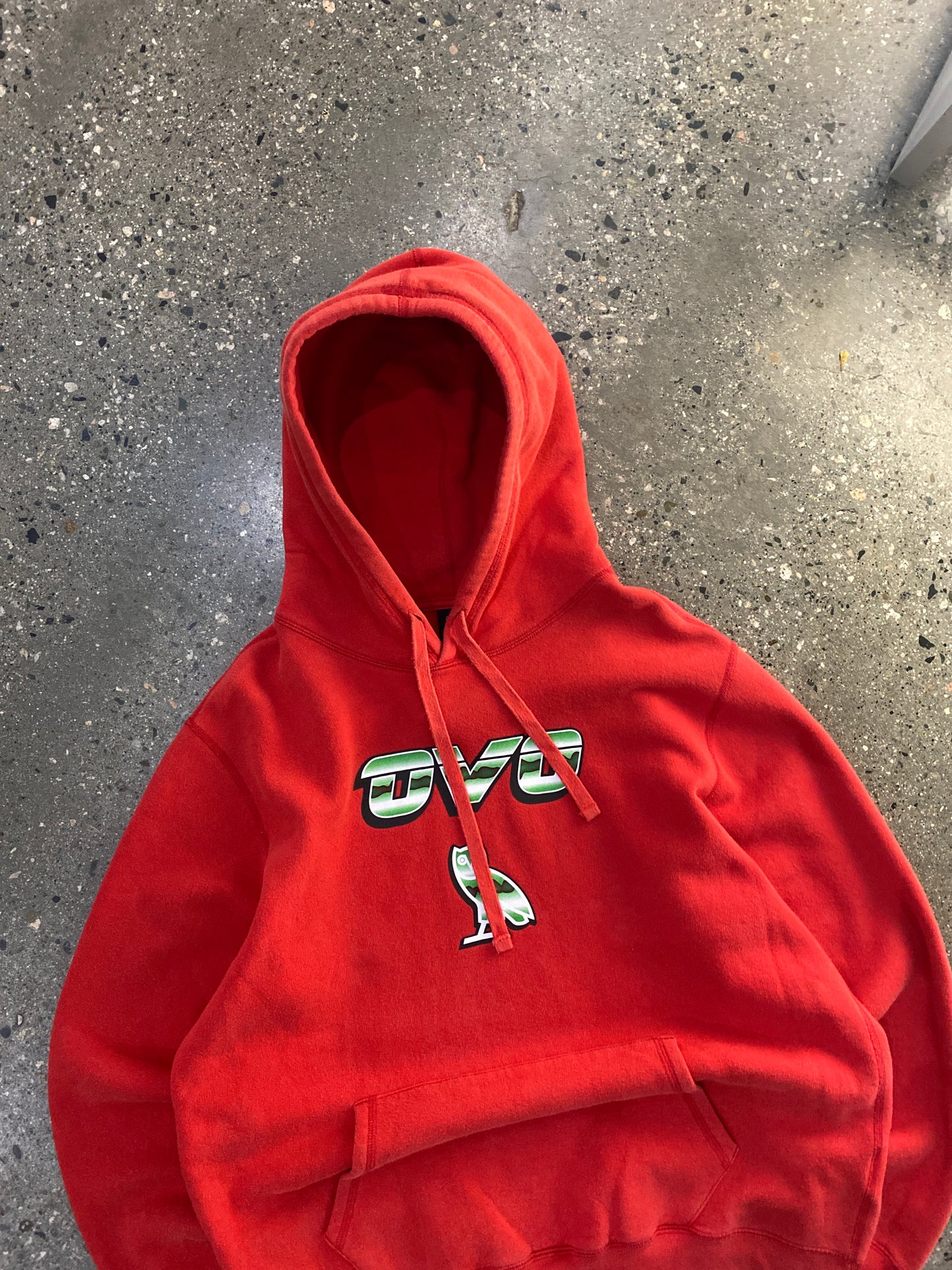 (M) OVO red Hoodie