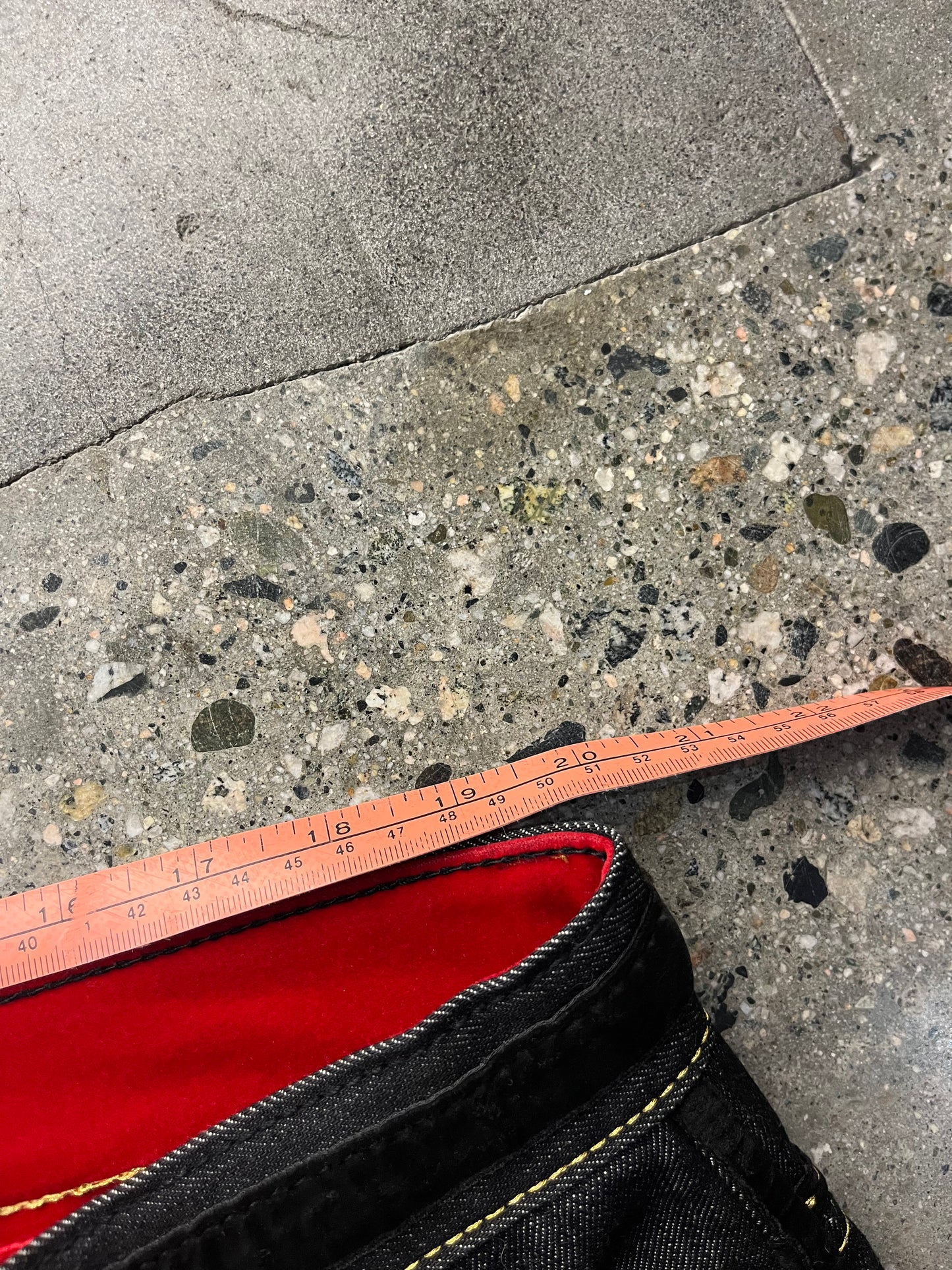 (38”W) Crownholder Raw Baggy Denim