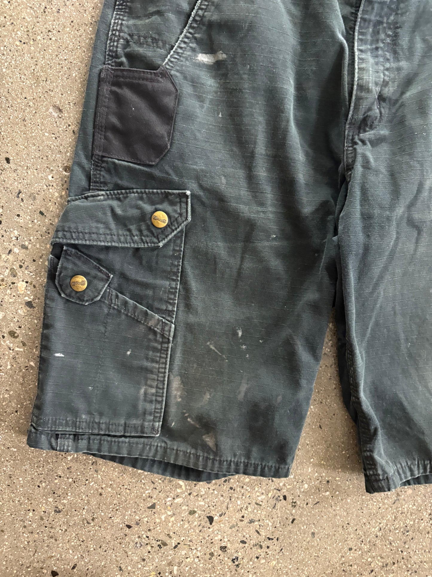 32” Carhartt Black Ripstop Shorts