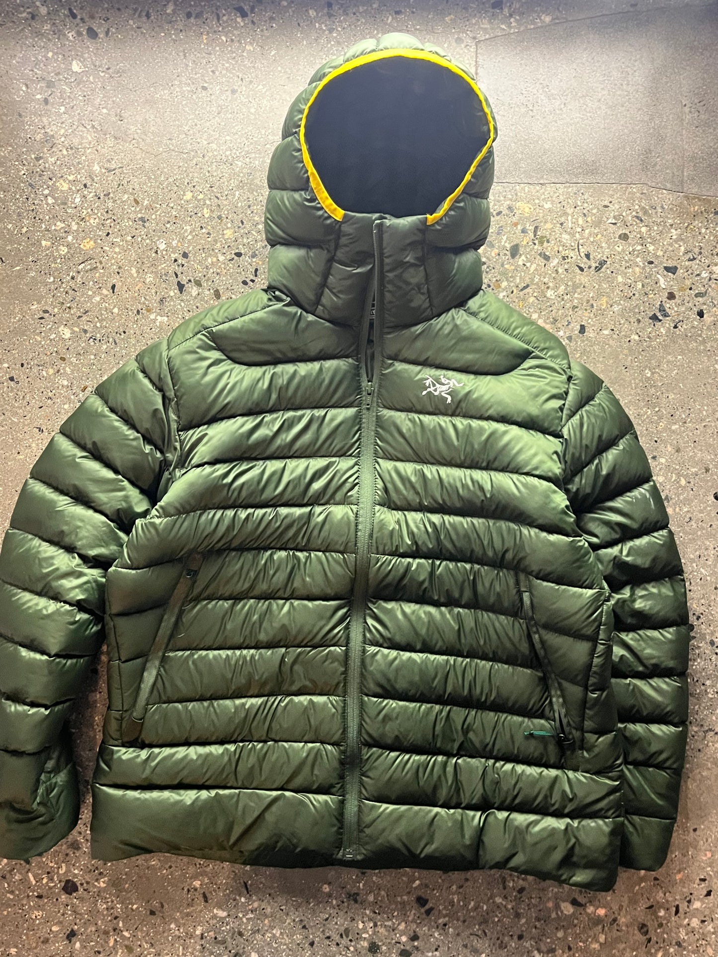 (M/L) 00s Arc’teryx Green Cerium Hoody Puffer Boot