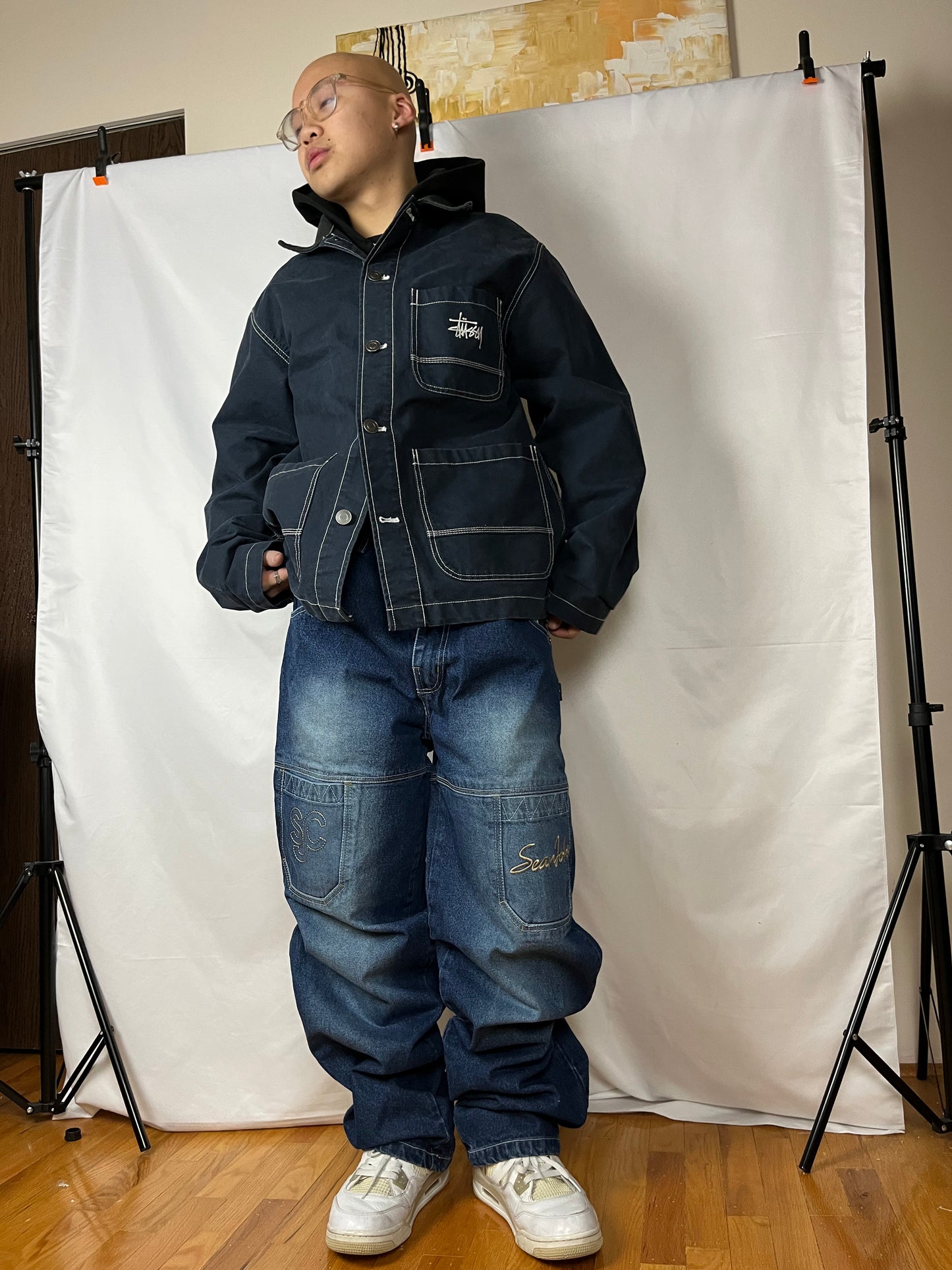 (36”) Sean John Multi Pocket Sunfaded Denim