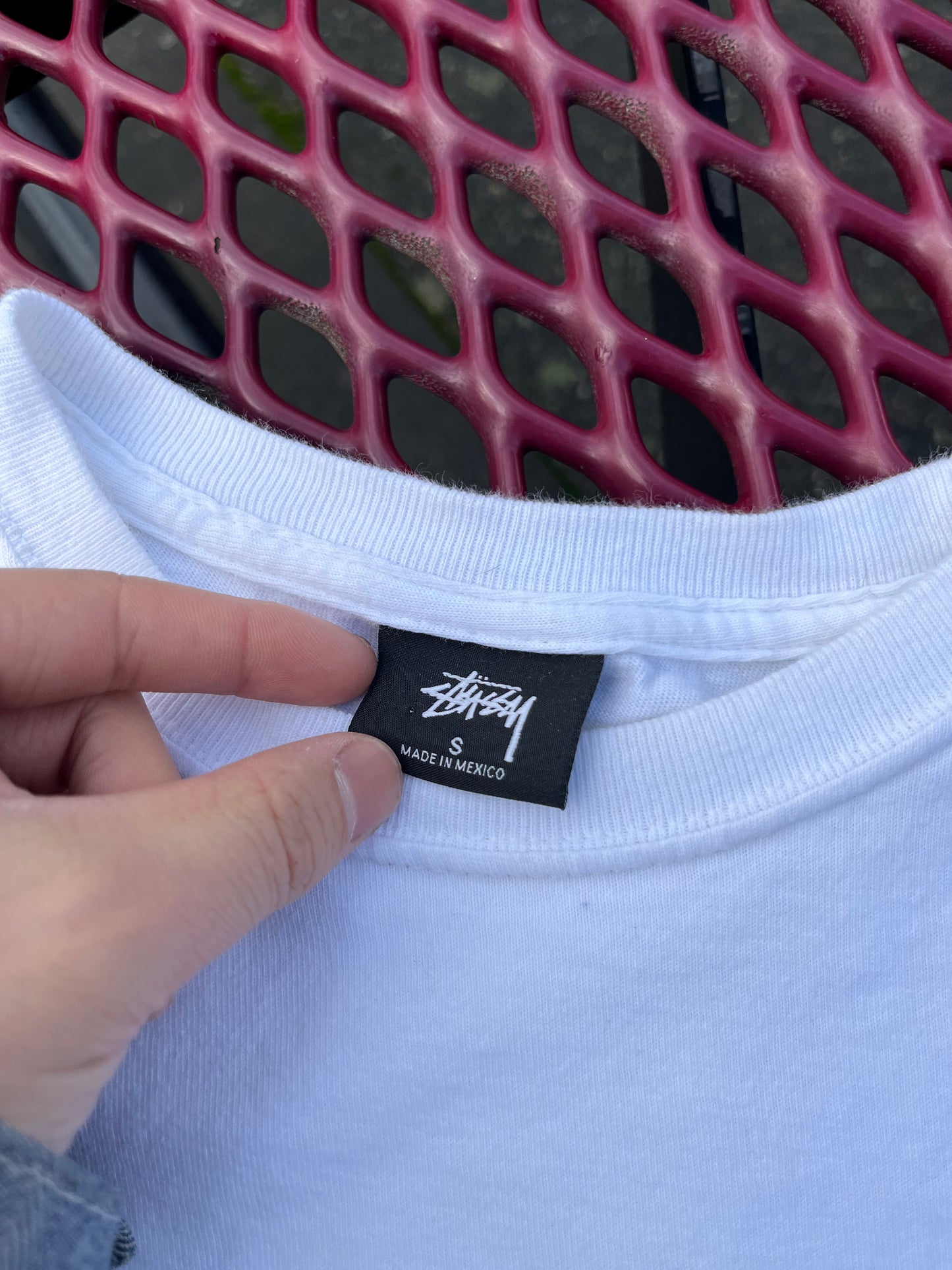 (S) 00s Stussy Script Logo Back Hit