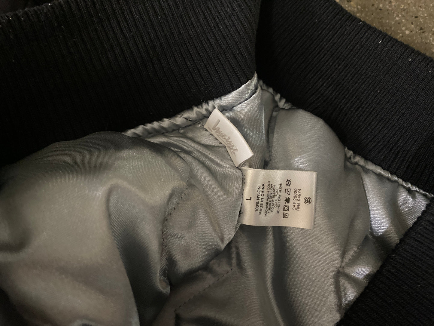 (L) Stussy Back Script Varsity Bomber