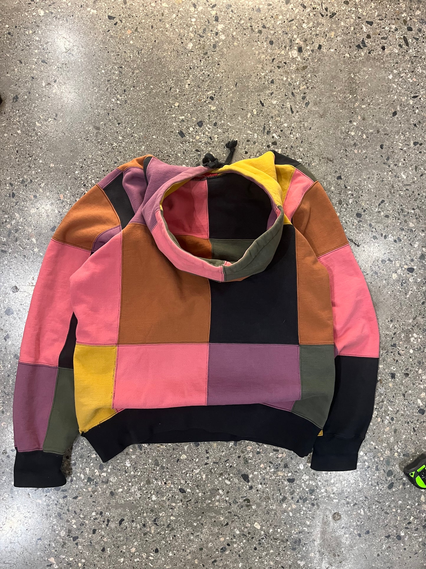 (M) Supreme Colour-Block Squares Hoodie