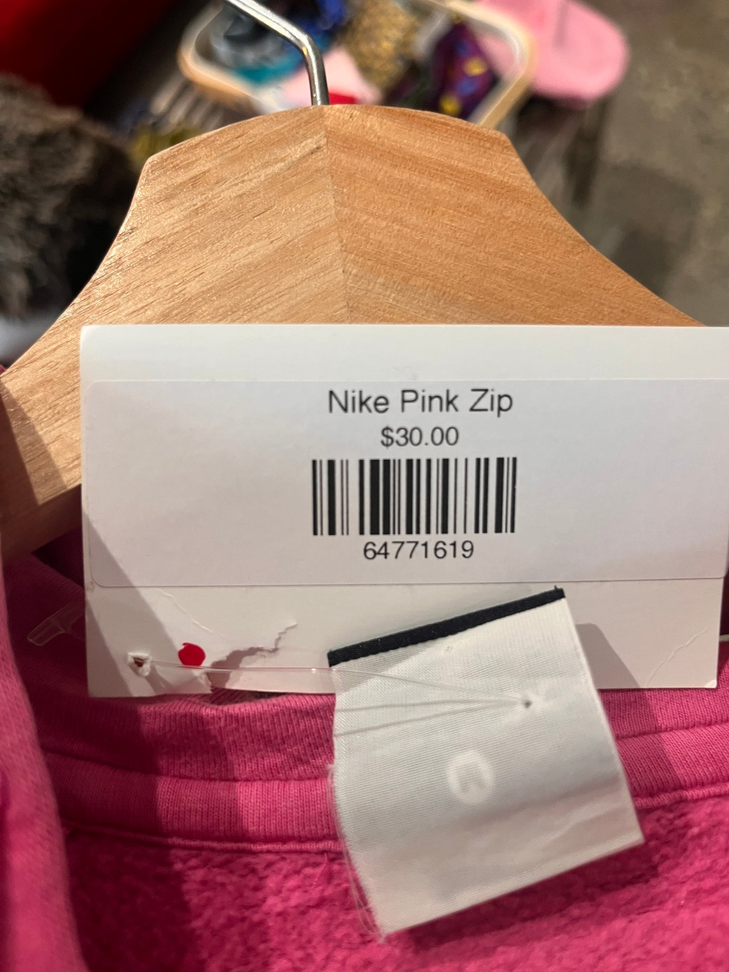 (Womens M) Nike Pink Zip